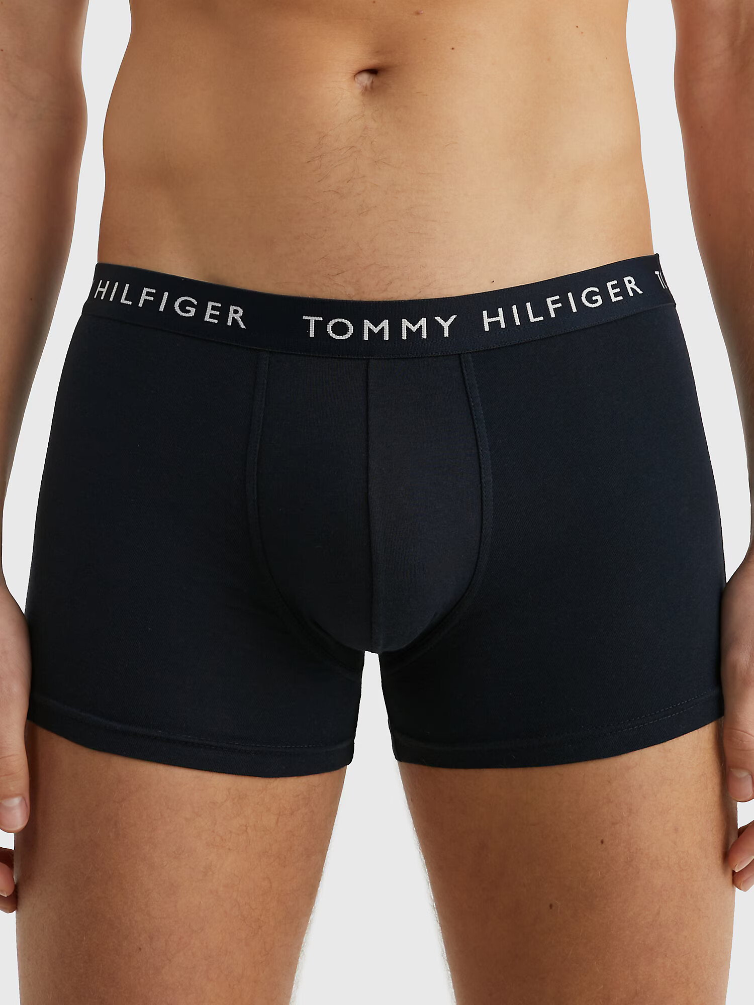 TOMMY HILFIGER Boksarice nočno modra / svetlo modra / črna / bela - Pepit.si