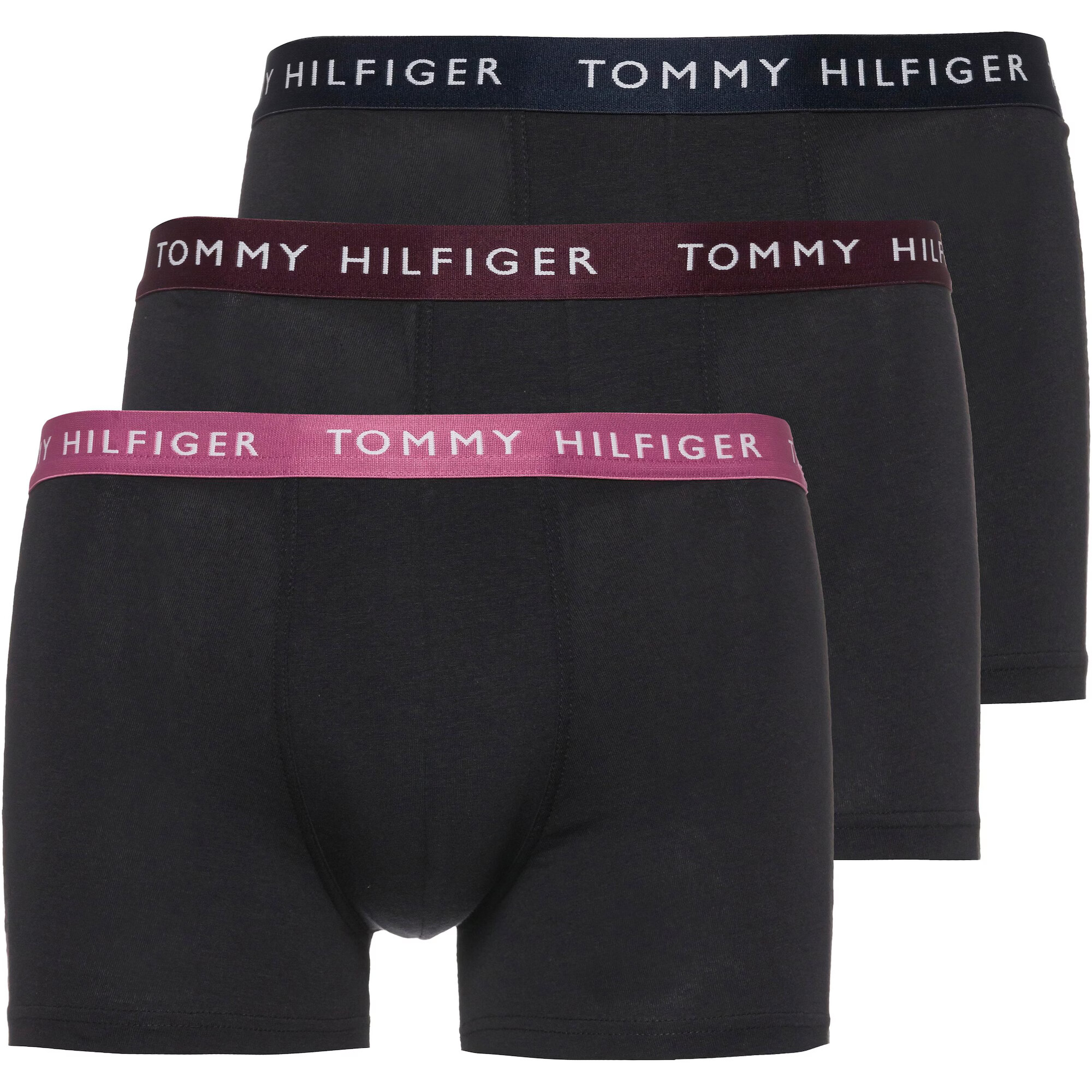 TOMMY HILFIGER Boksarice roza / vinsko rdeča / črna / bela - Pepit.si