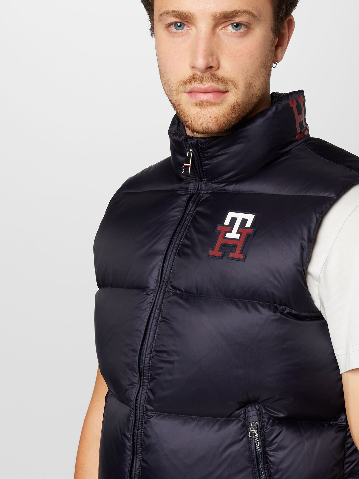 TOMMY HILFIGER Brezrokavnik 'Zero Gravity' nočno modra / rdeča / bela - Pepit.si