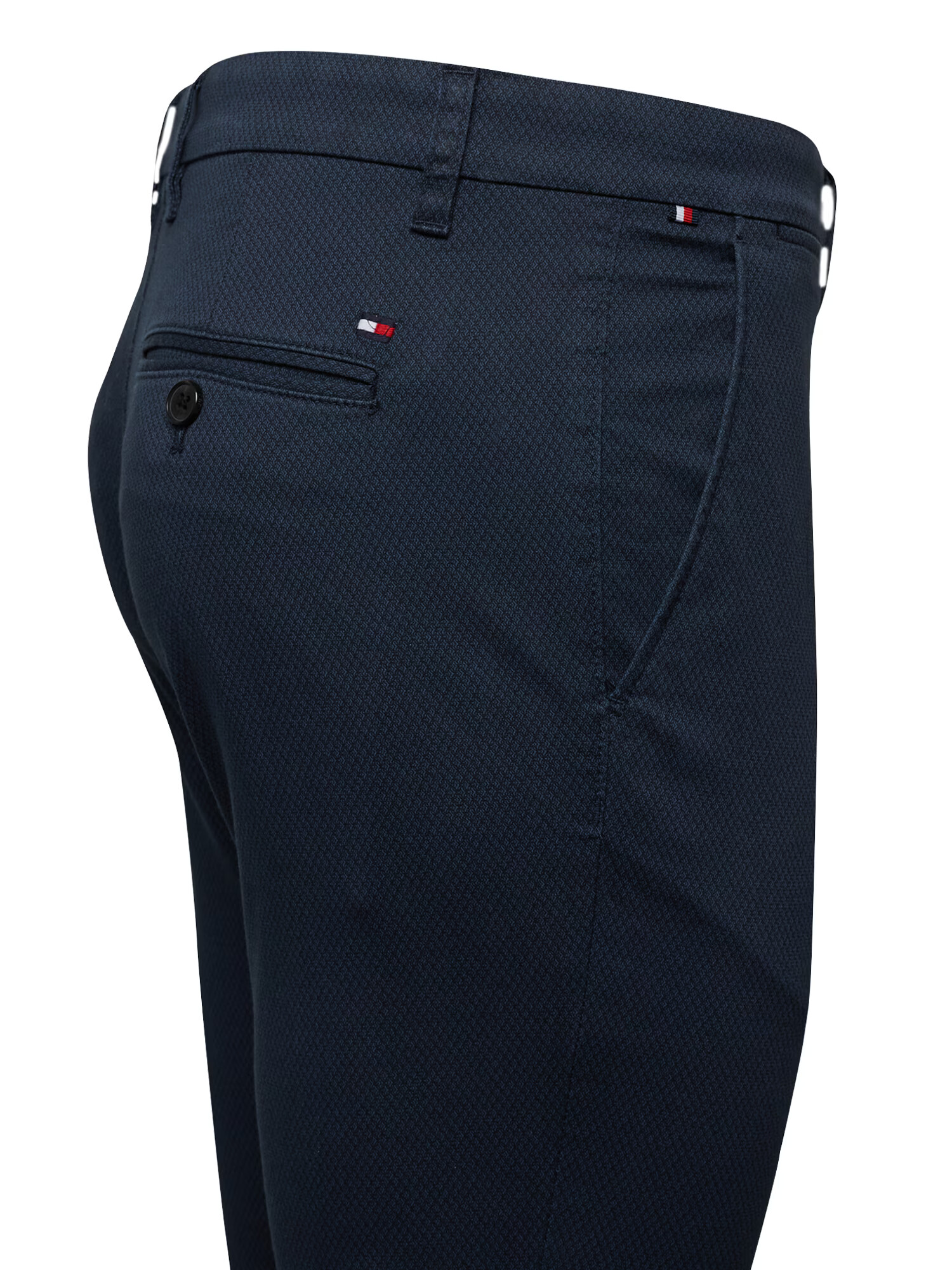 TOMMY HILFIGER Chino hlače 'BLEECKER' mornarska / nočno modra / rdeča / bela - Pepit.si