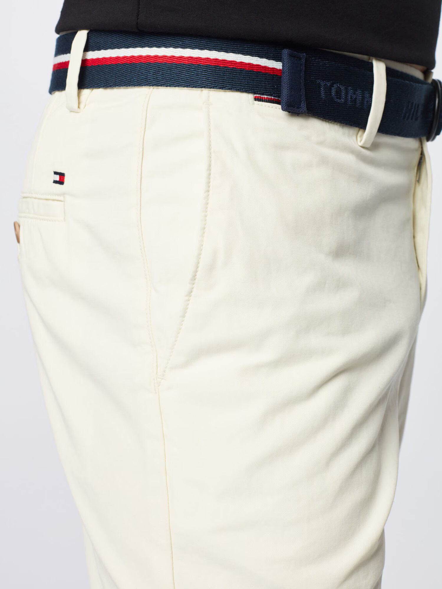 TOMMY HILFIGER Chino hlače 'BROOKLYN' mornarska / off-bela - Pepit.si