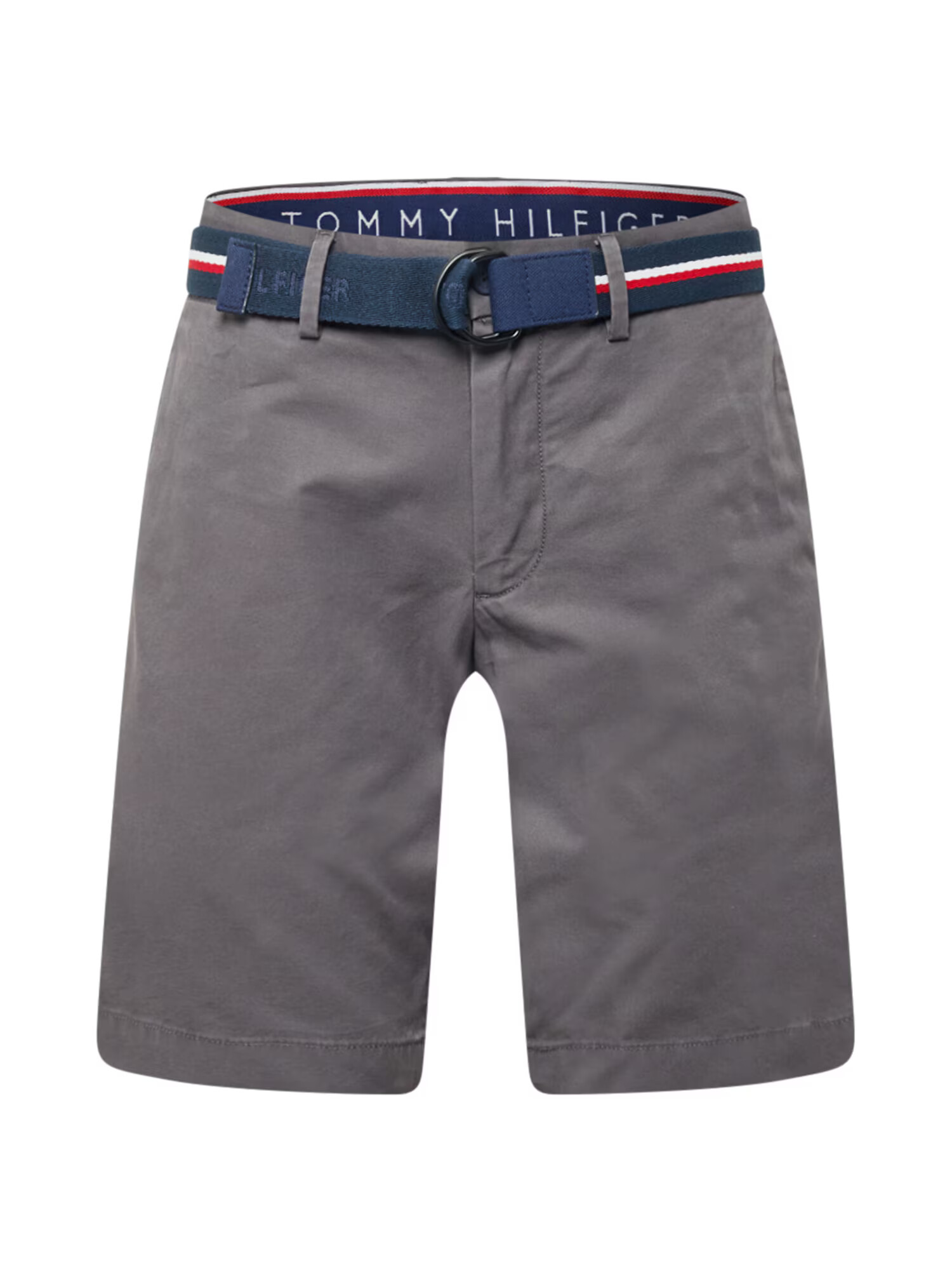 TOMMY HILFIGER Chino hlače 'Brooklyn' temno siva / mornarska / rdeča / bela - Pepit.si