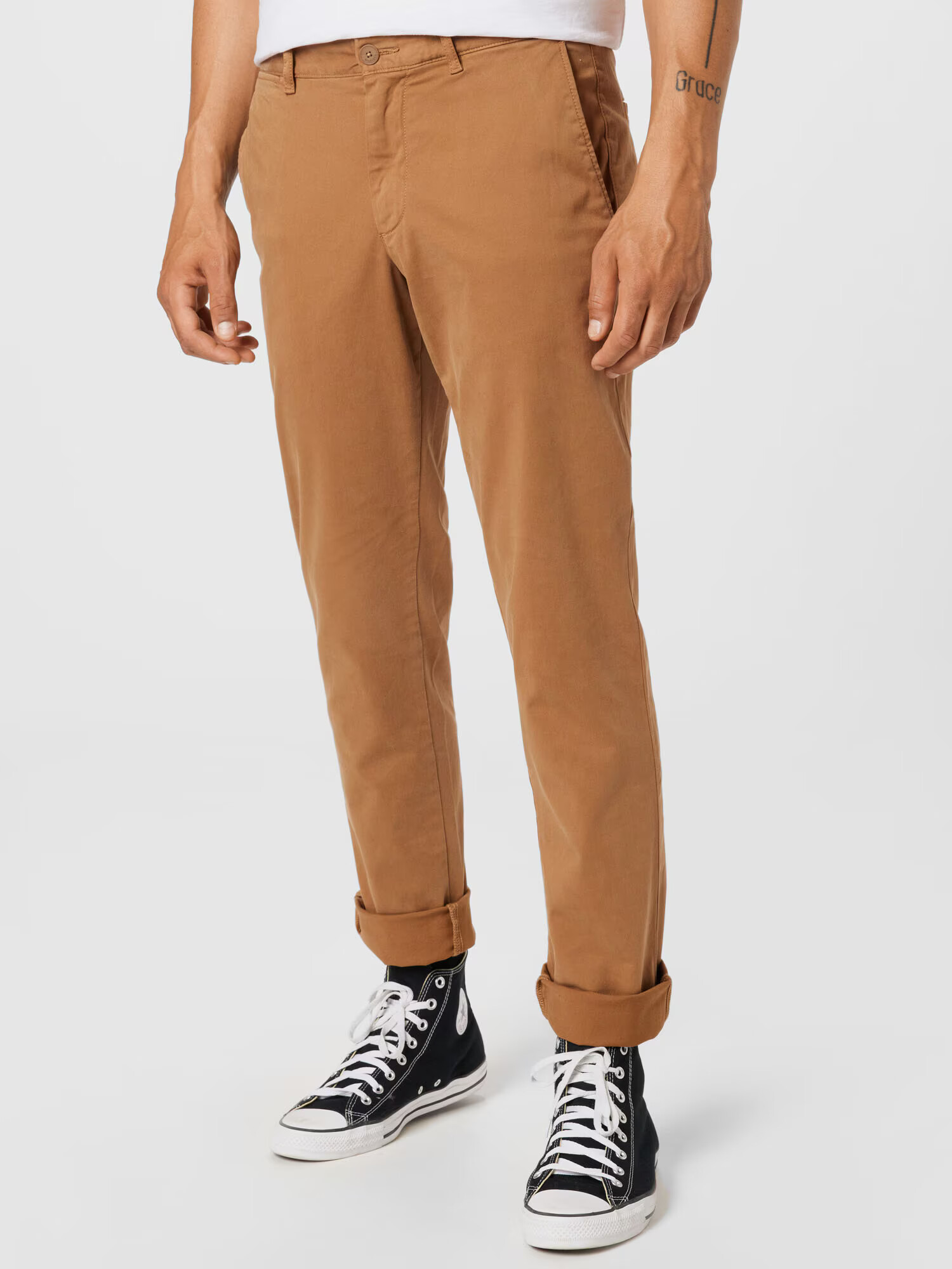 TOMMY HILFIGER Chino hlače konjak - Pepit.si