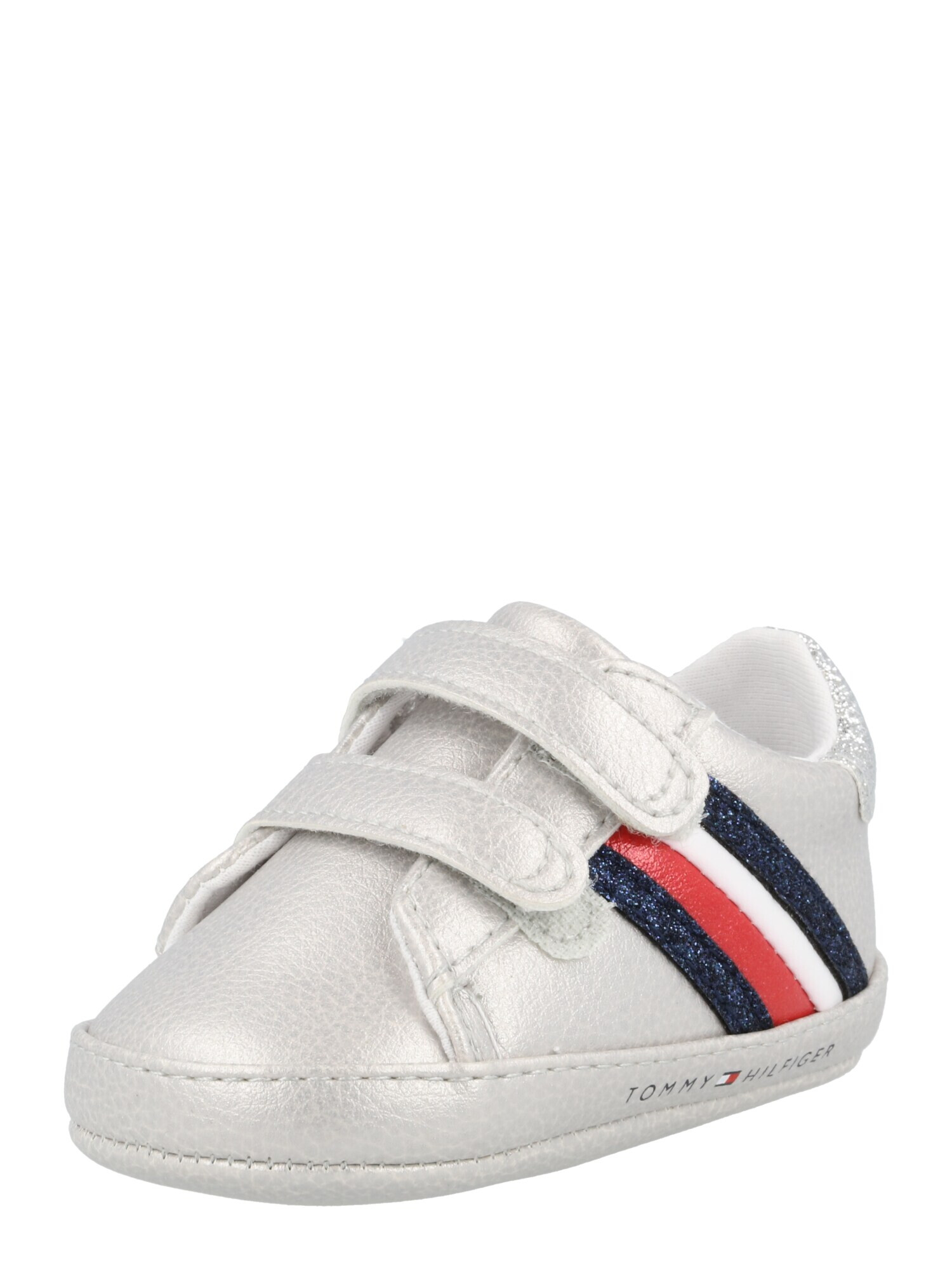 TOMMY HILFIGER Copatki za prve korake mornarska / rdeča / srebrna / bela - Pepit.si