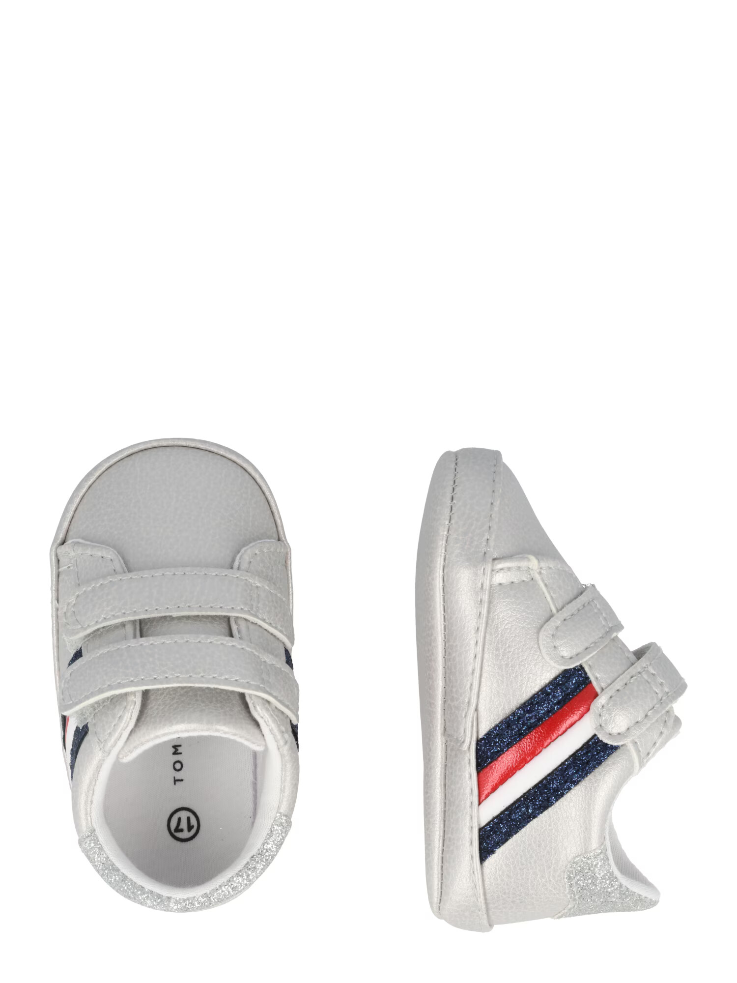 TOMMY HILFIGER Copatki za prve korake mornarska / rdeča / srebrna / bela - Pepit.si