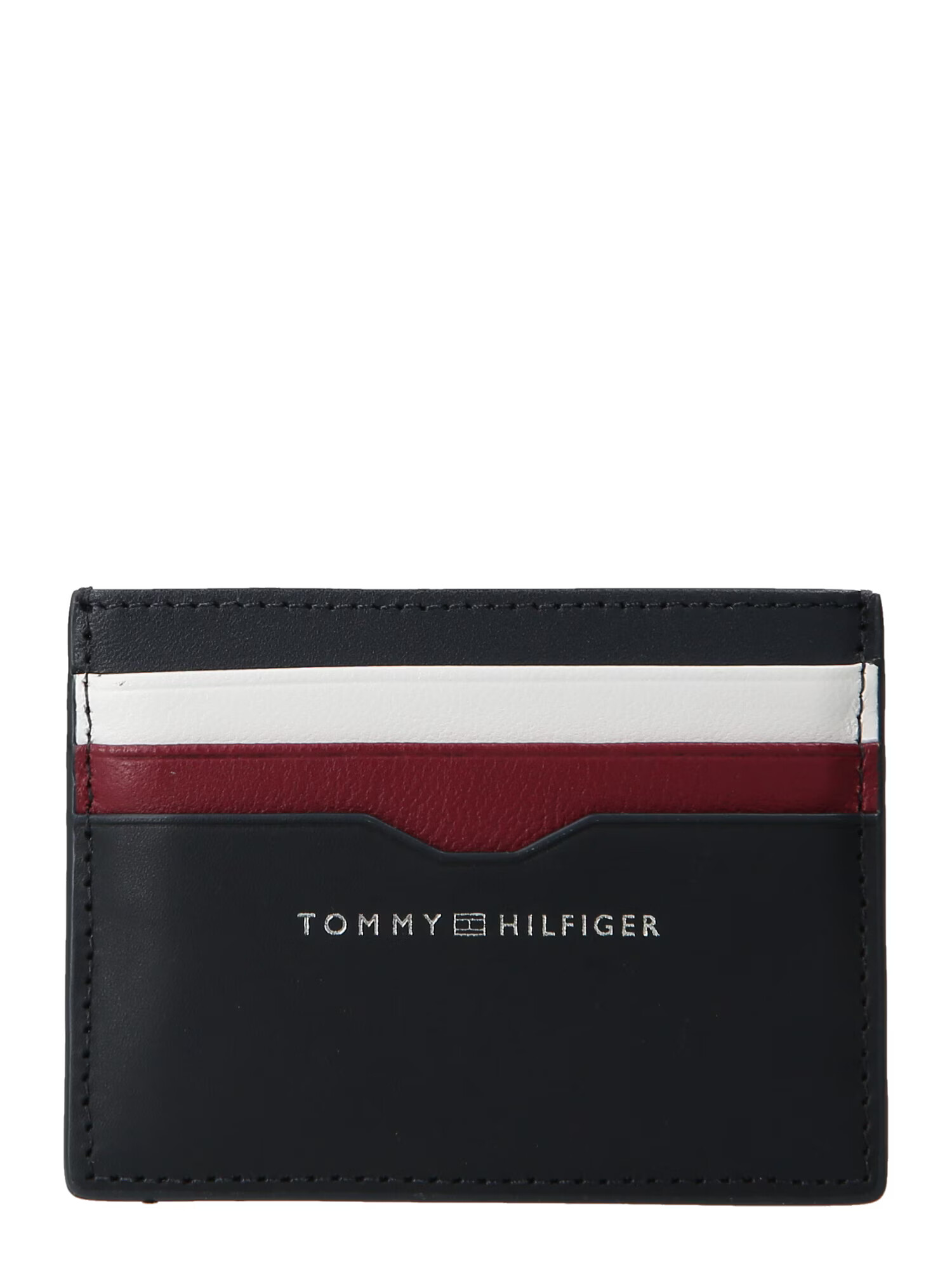 TOMMY HILFIGER Etui mornarska / temno rdeča / srebrna / bela - Pepit.si