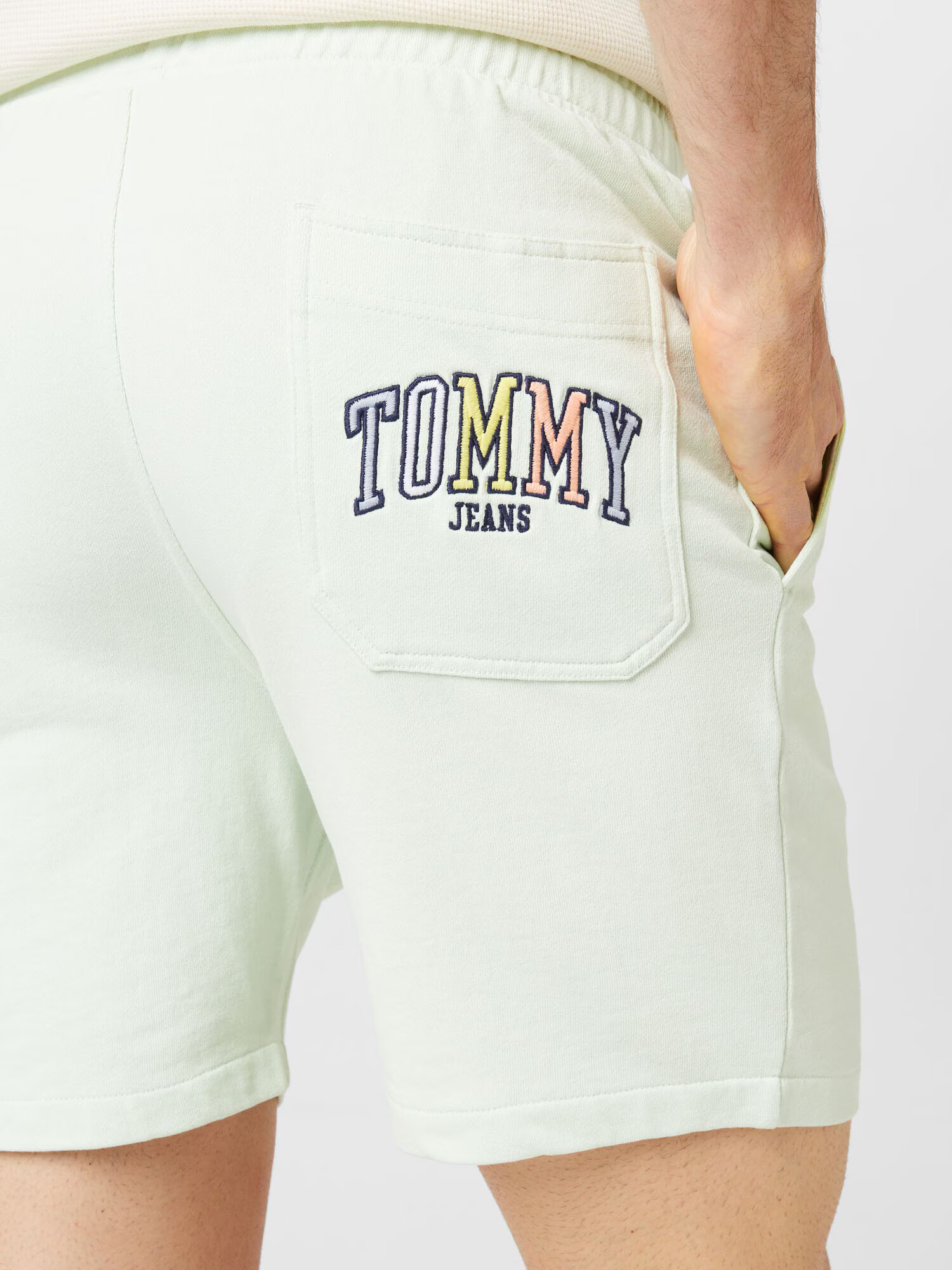 TOMMY HILFIGER Hlače mornarska / pastelno zelena / živo rdeča / bela - Pepit.si