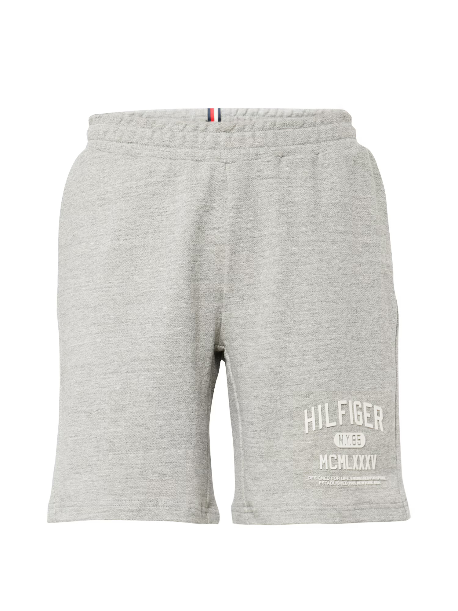 TOMMY HILFIGER Hlače svetlo siva / rdeča / bela - Pepit.si