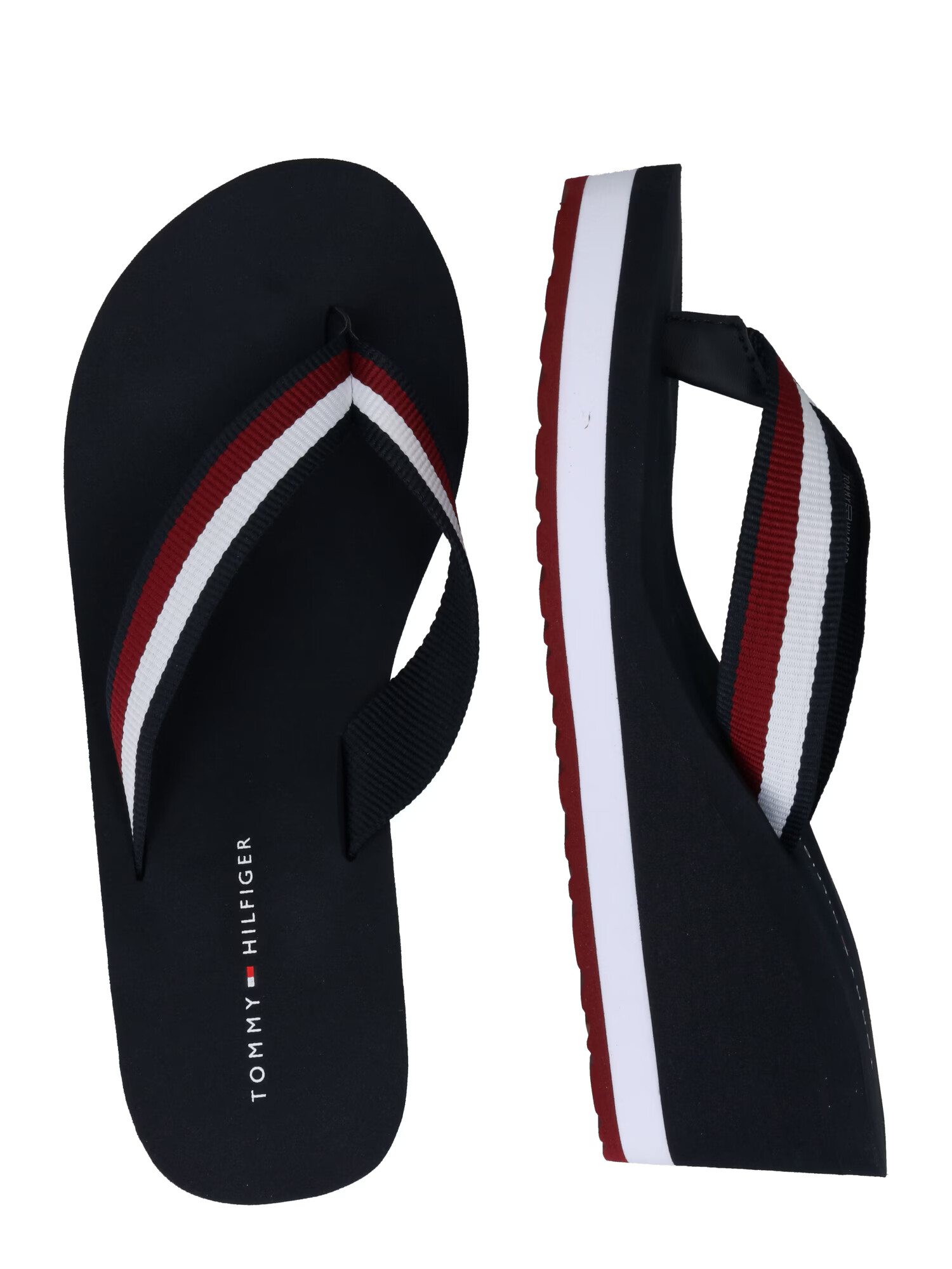 TOMMY HILFIGER Japonke mornarska / karminsko rdeča / bela - Pepit.si