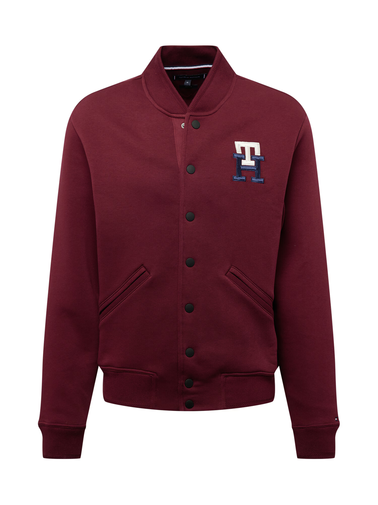 TOMMY HILFIGER Jopa na zadrgo mornarska / bordo / bela - Pepit.si