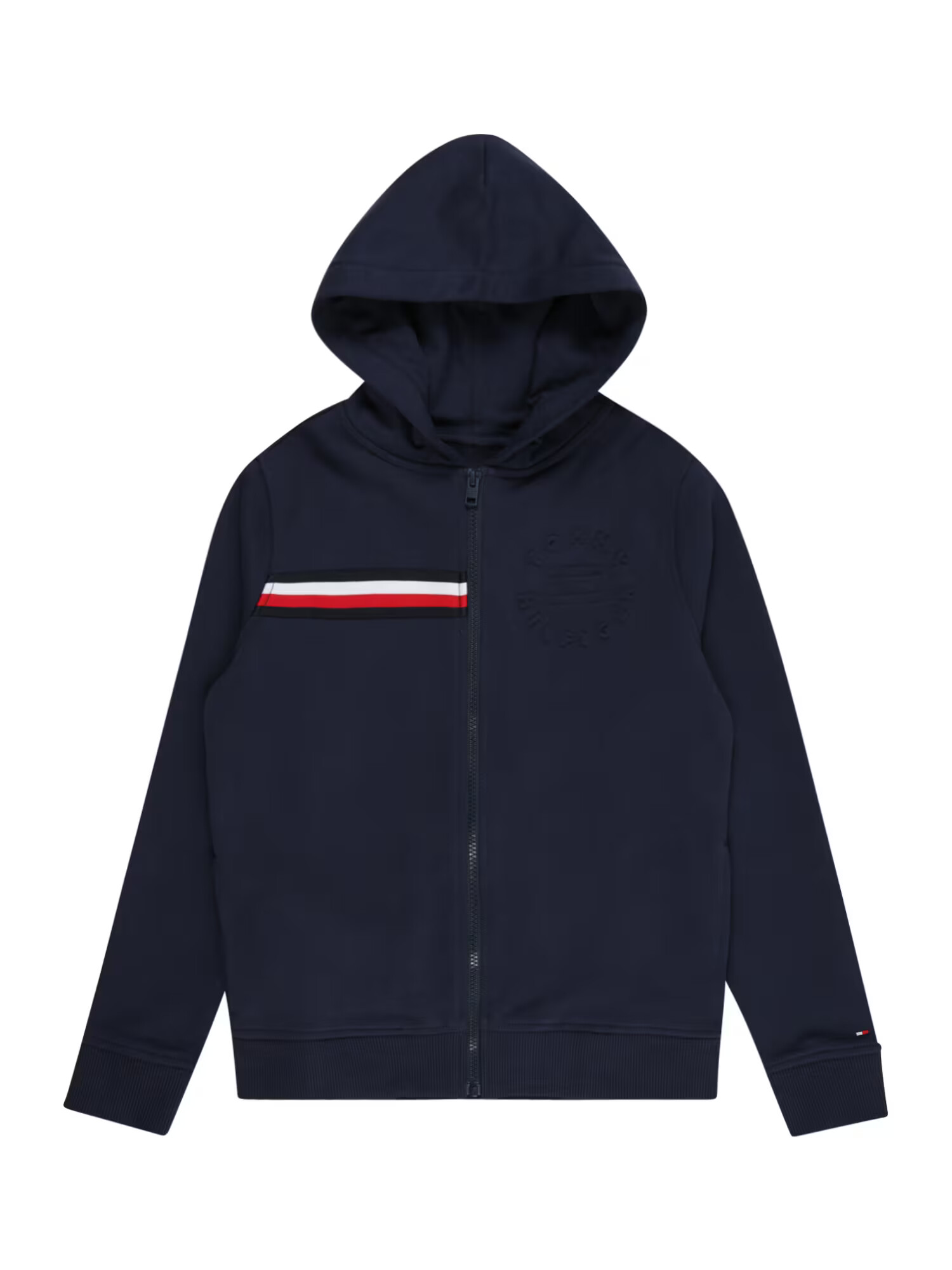 TOMMY HILFIGER Jopa na zadrgo mornarska / rdeča / črna / bela - Pepit.si