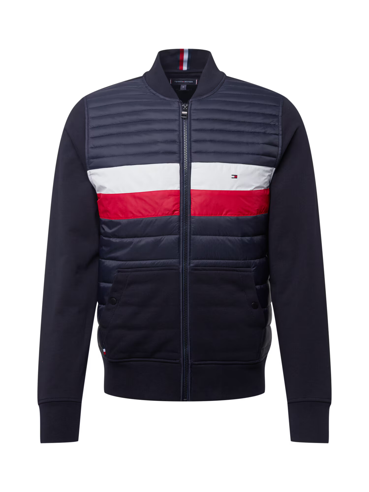 TOMMY HILFIGER Jopa na zadrgo nočno modra / rdeča / bela - Pepit.si