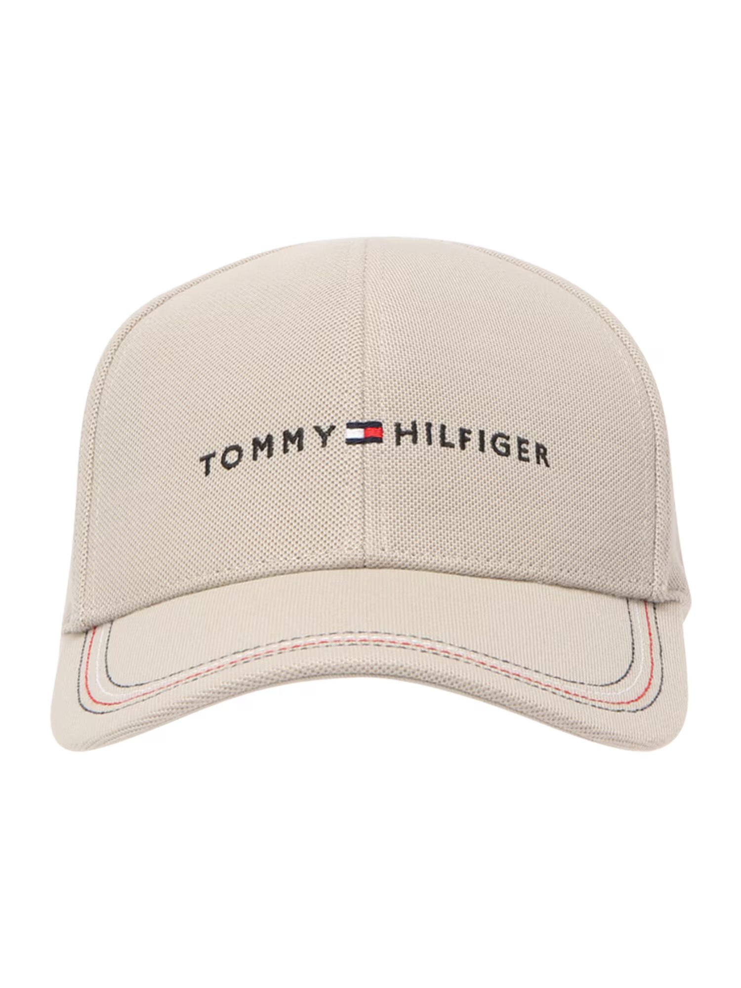 TOMMY HILFIGER Kapa 'SKYLINE' svetlo bež / rdeča / črna / bela - Pepit.si