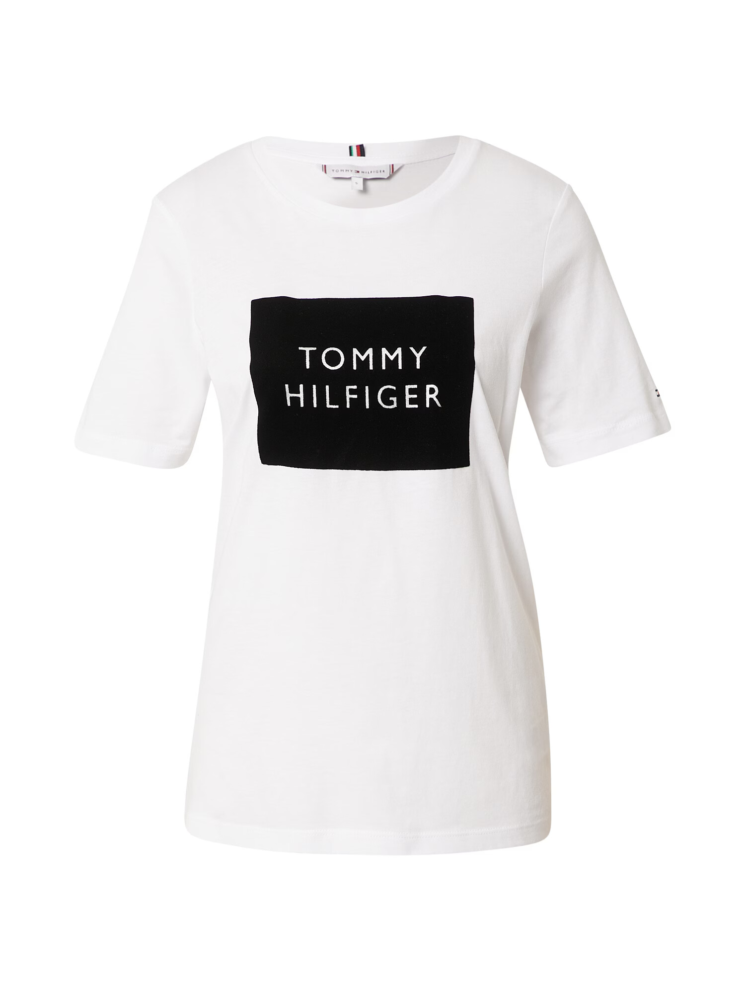 TOMMY HILFIGER Majica črna / bela - Pepit.si