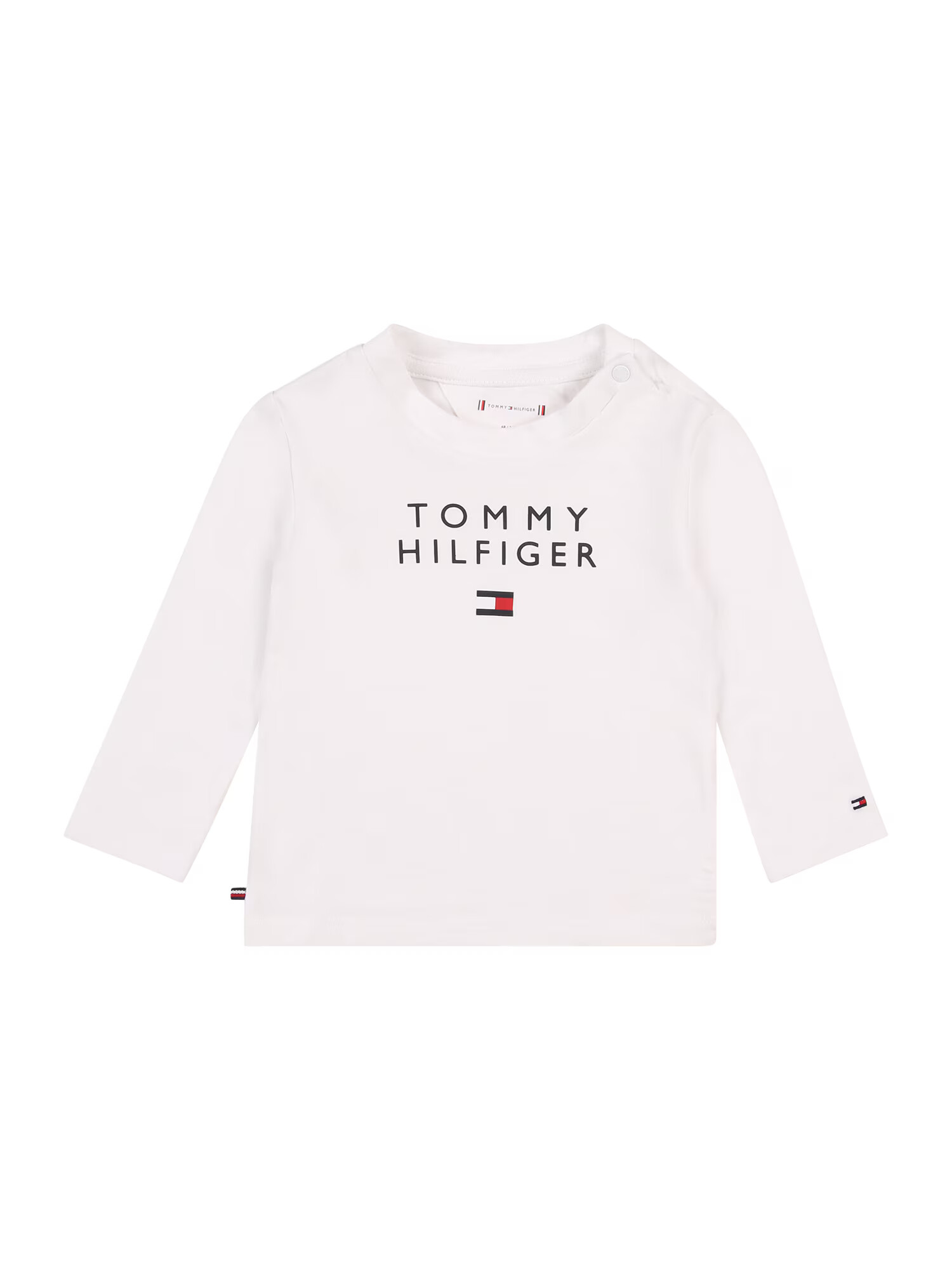 TOMMY HILFIGER Majica bela / črna / rdeča - Pepit.si