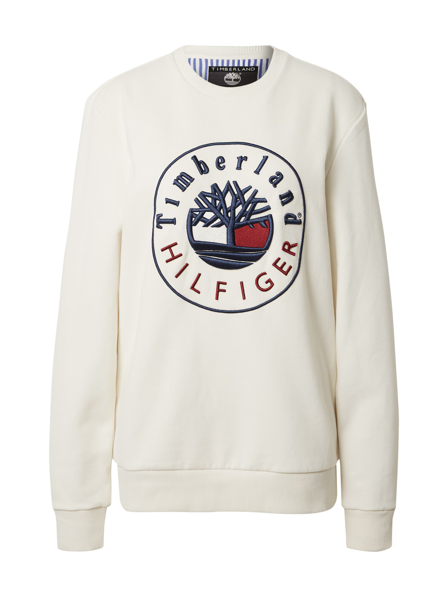 TOMMY HILFIGER Majica mornarska / temno rdeča / bež - Pepit.si