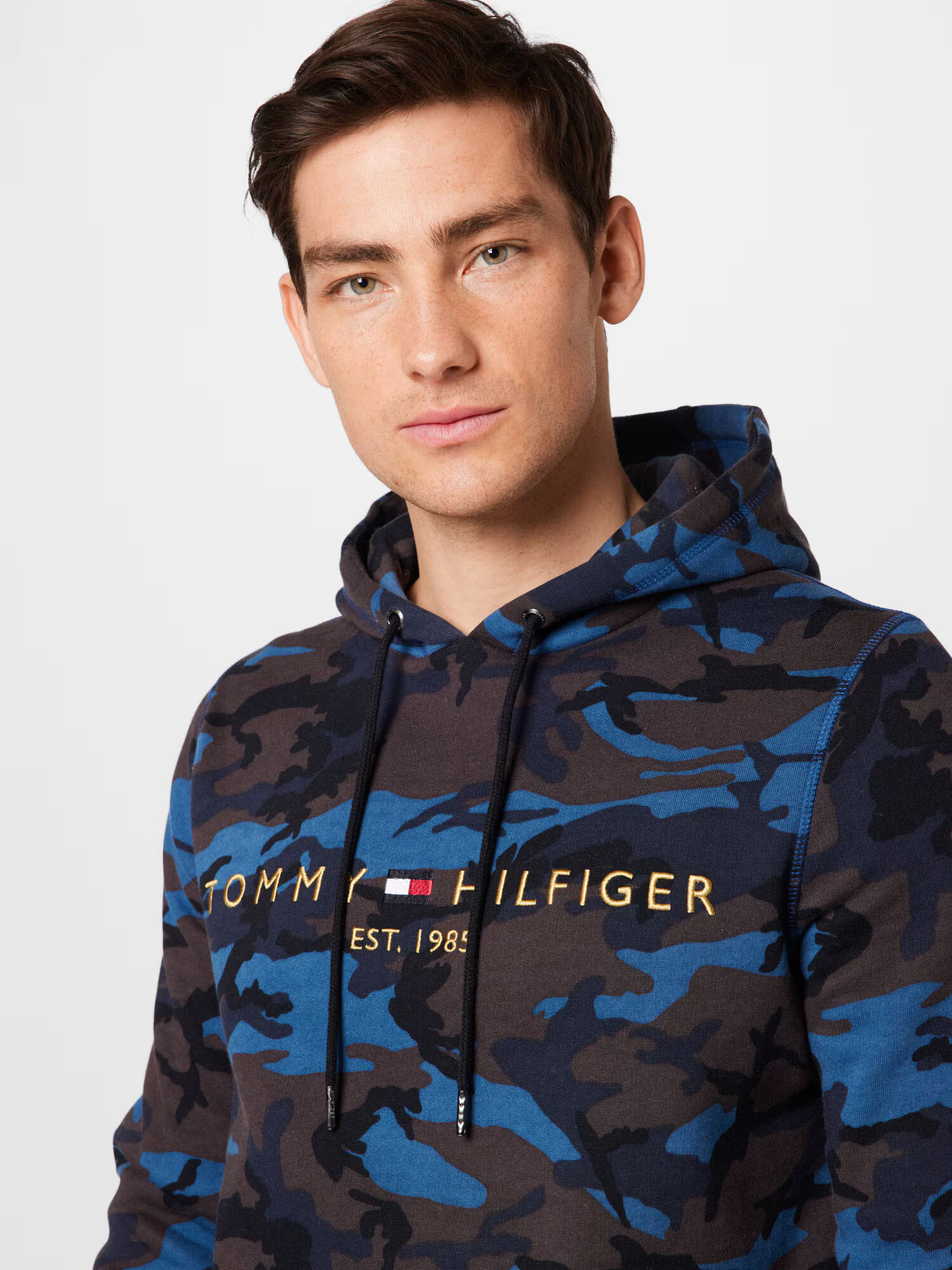 TOMMY HILFIGER Majica 'Camo Tommy Logo' mešane barve - Pepit.si