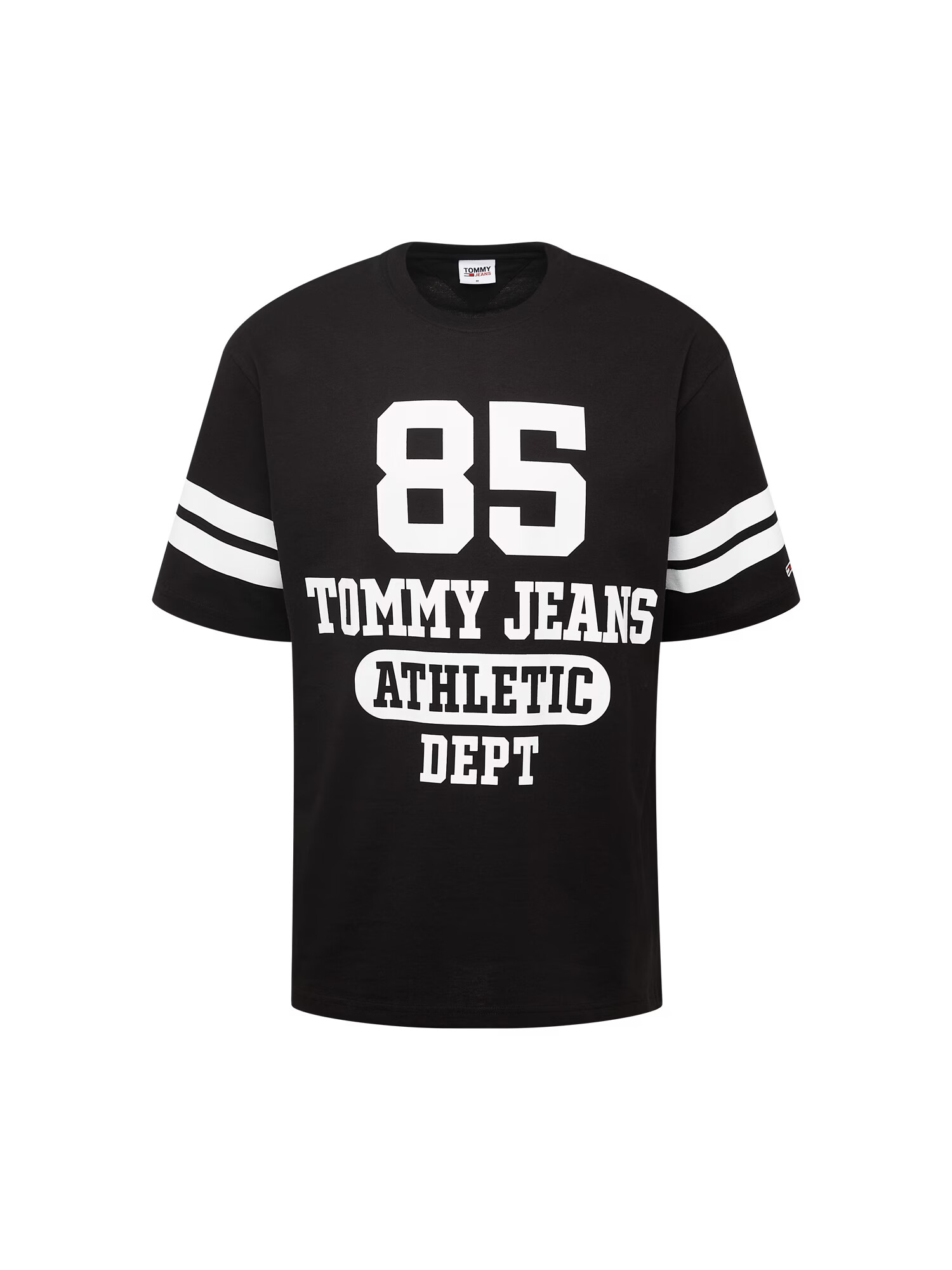 Tommy Jeans Majica črna / bela - Pepit.si