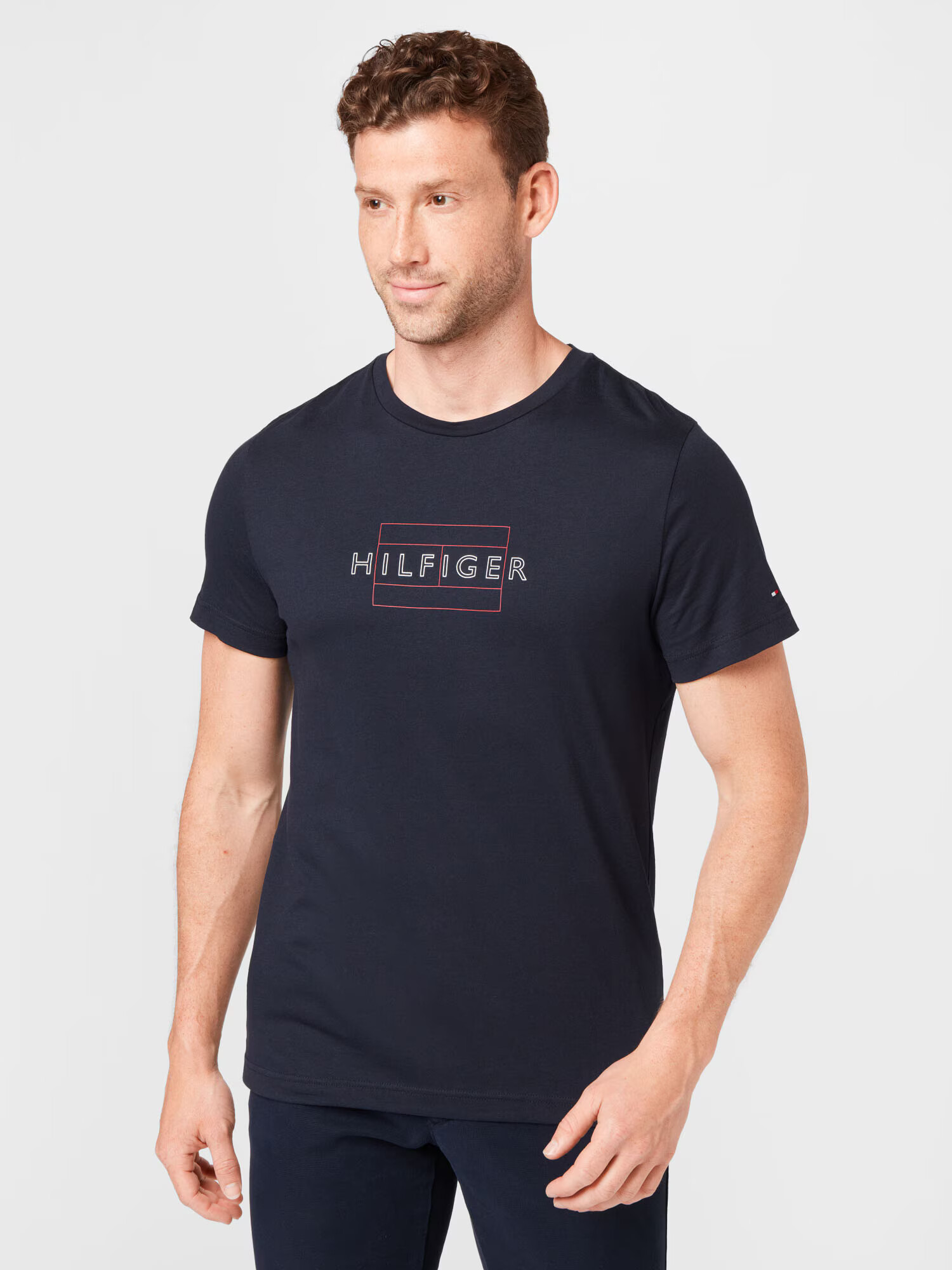 TOMMY HILFIGER Majica marine / rdeča / bela - Pepit.si