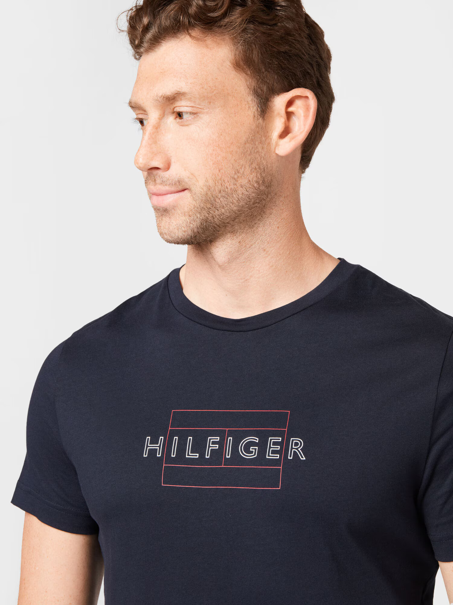 TOMMY HILFIGER Majica marine / rdeča / bela - Pepit.si