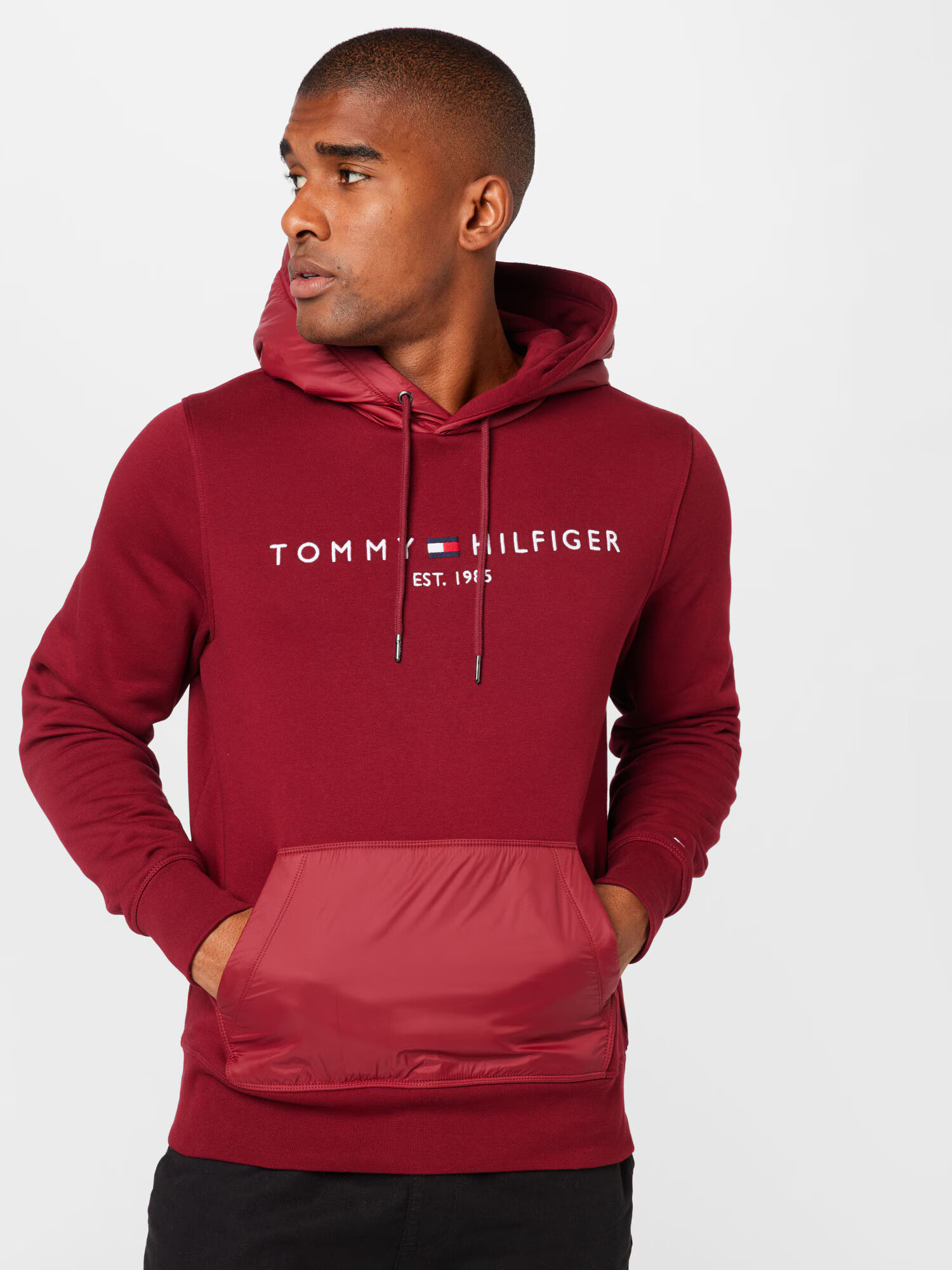 TOMMY HILFIGER Majica marine / temno rdeča / bela - Pepit.si