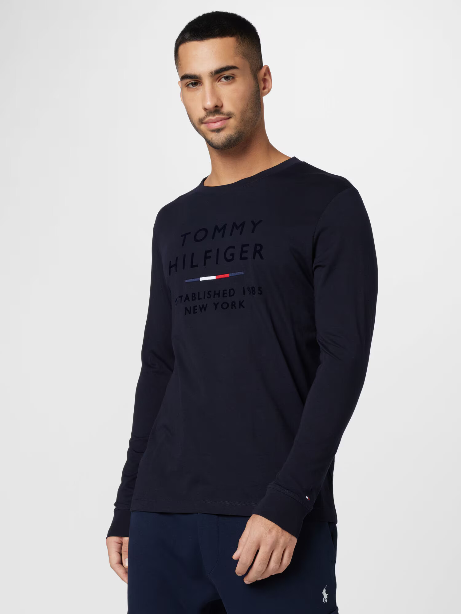 TOMMY HILFIGER Majica modra / mornarska / rdeča / bela - Pepit.si