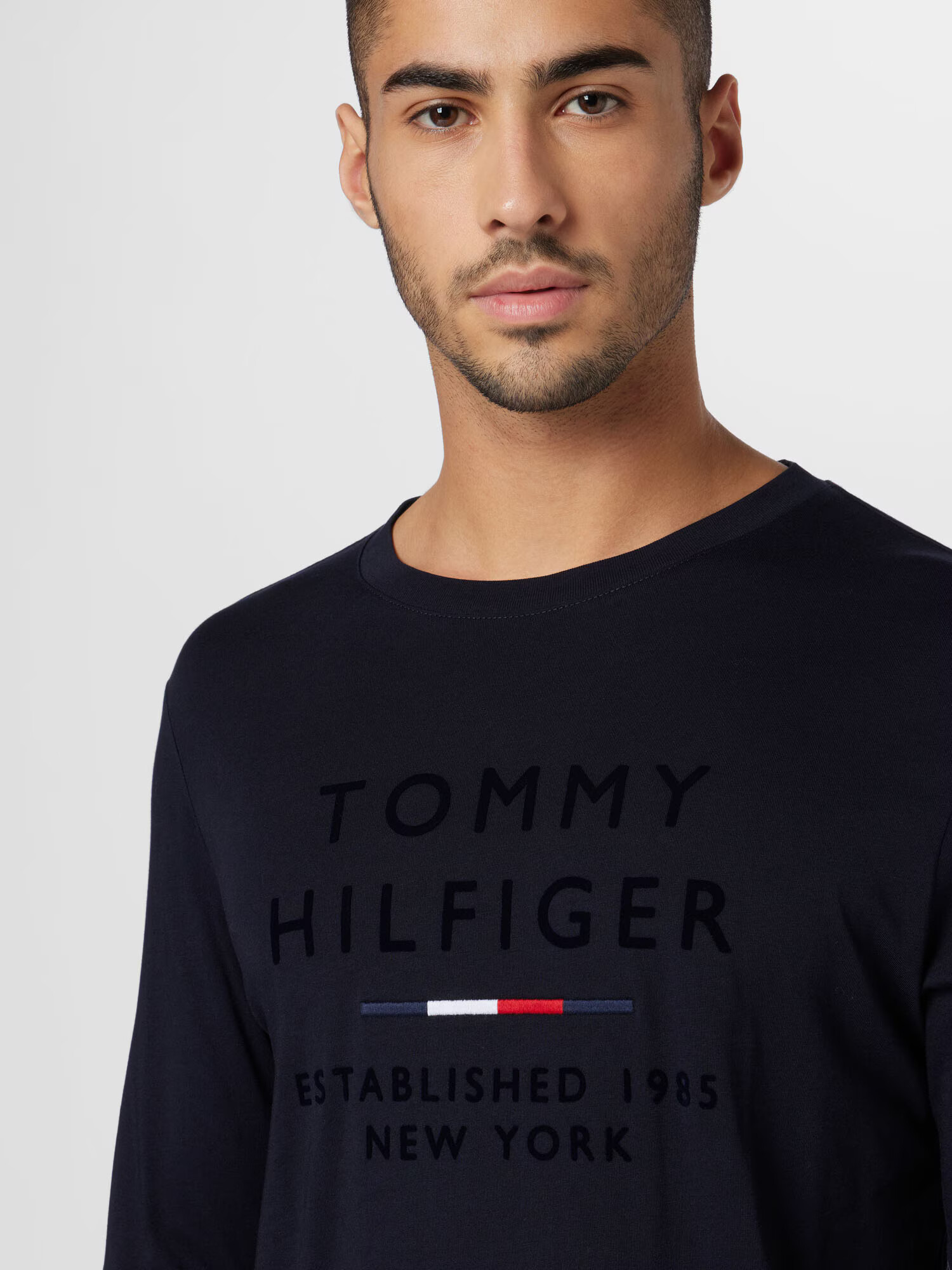 TOMMY HILFIGER Majica modra / mornarska / rdeča / bela - Pepit.si