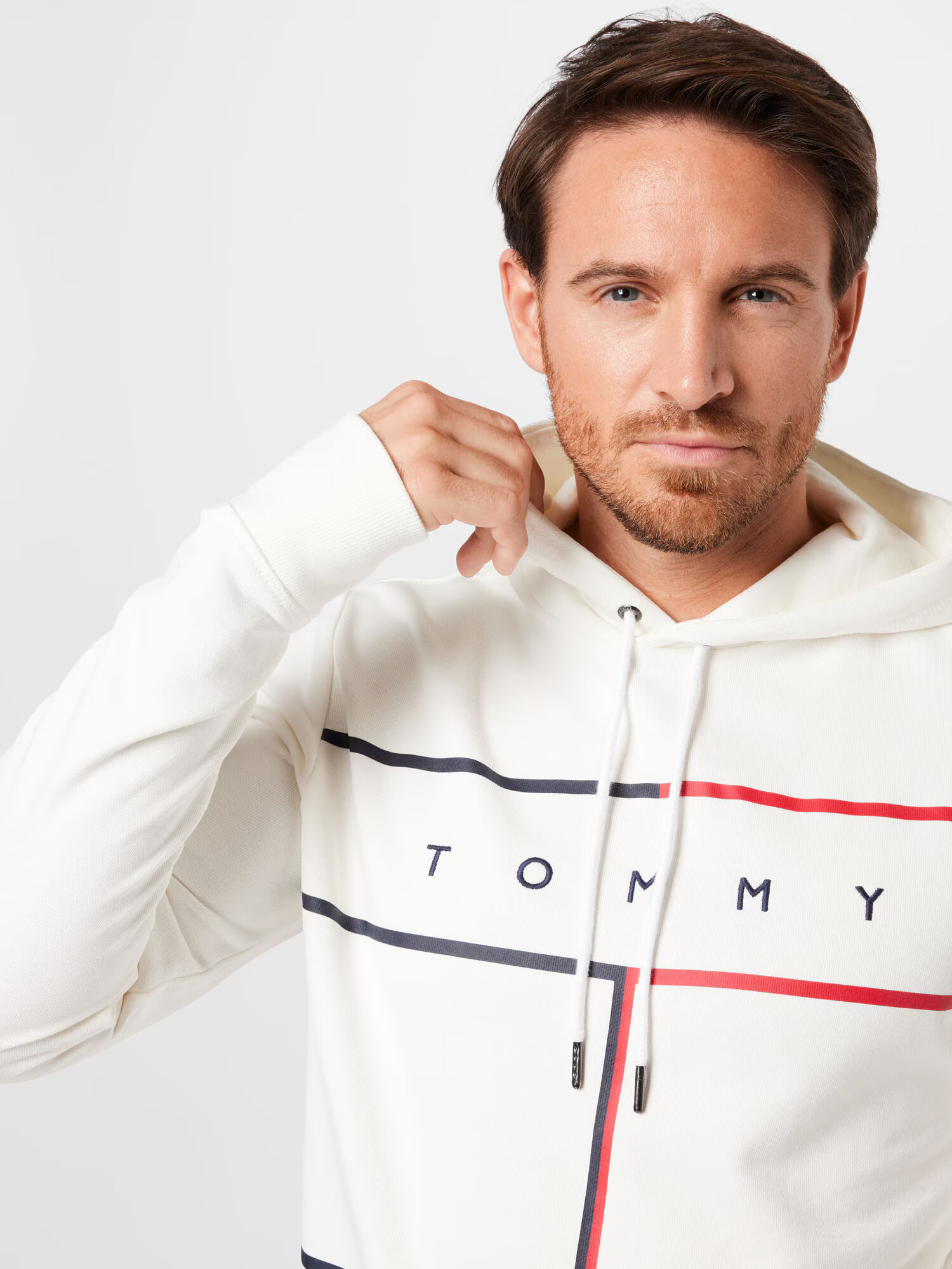 TOMMY HILFIGER Majica modra / rdeča / naravno bela - Pepit.si