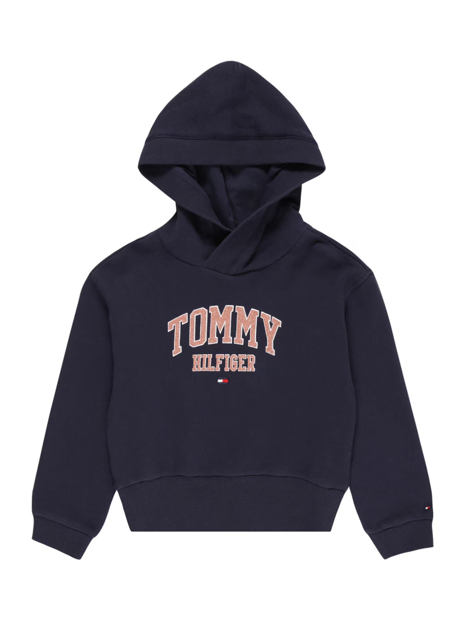 TOMMY HILFIGER Majica mornarska / bela / pastelno oranžna / svetlo rdeča - Pepit.si