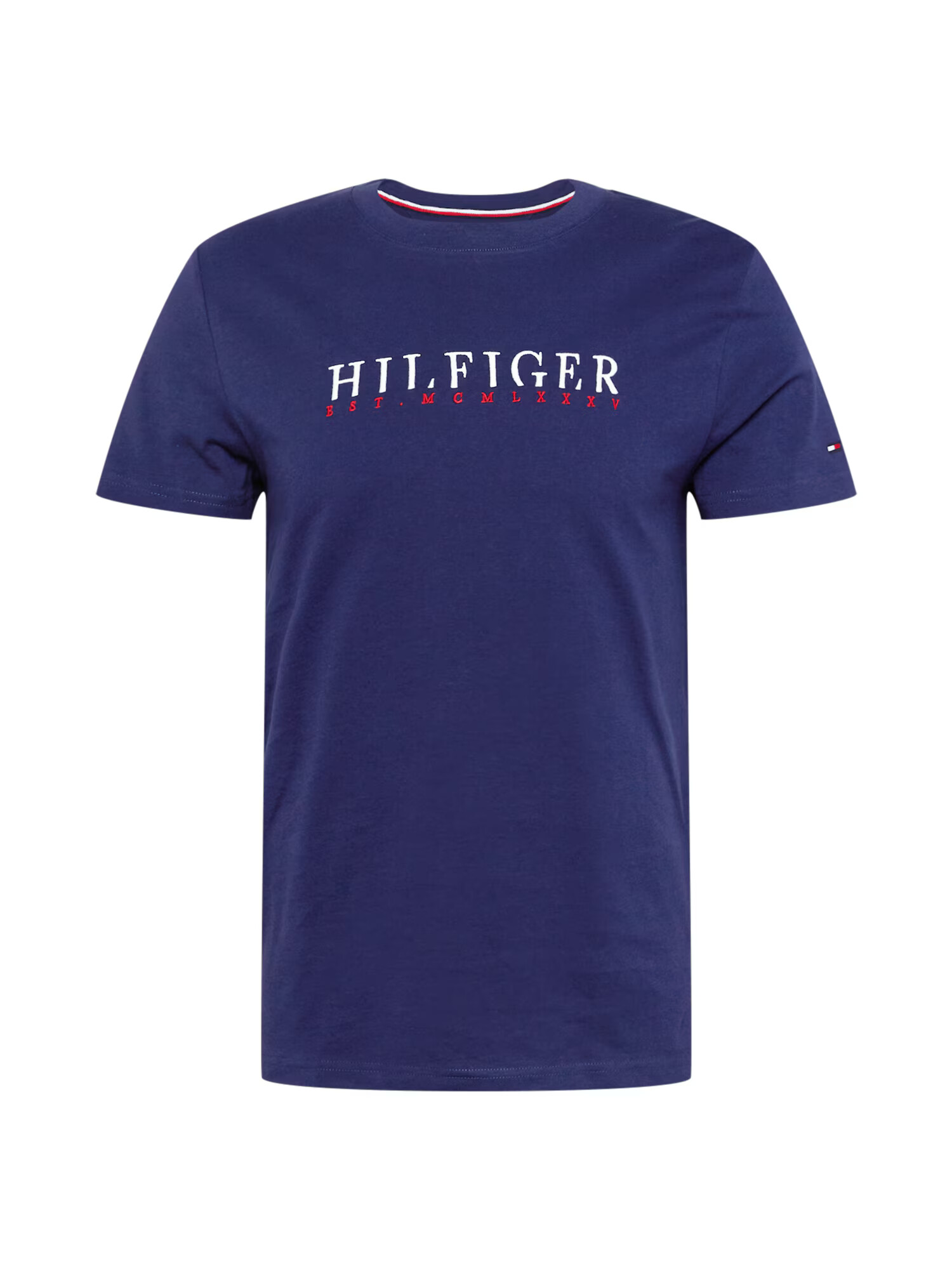 TOMMY HILFIGER Majica mornarska / rdeča / bela - Pepit.si