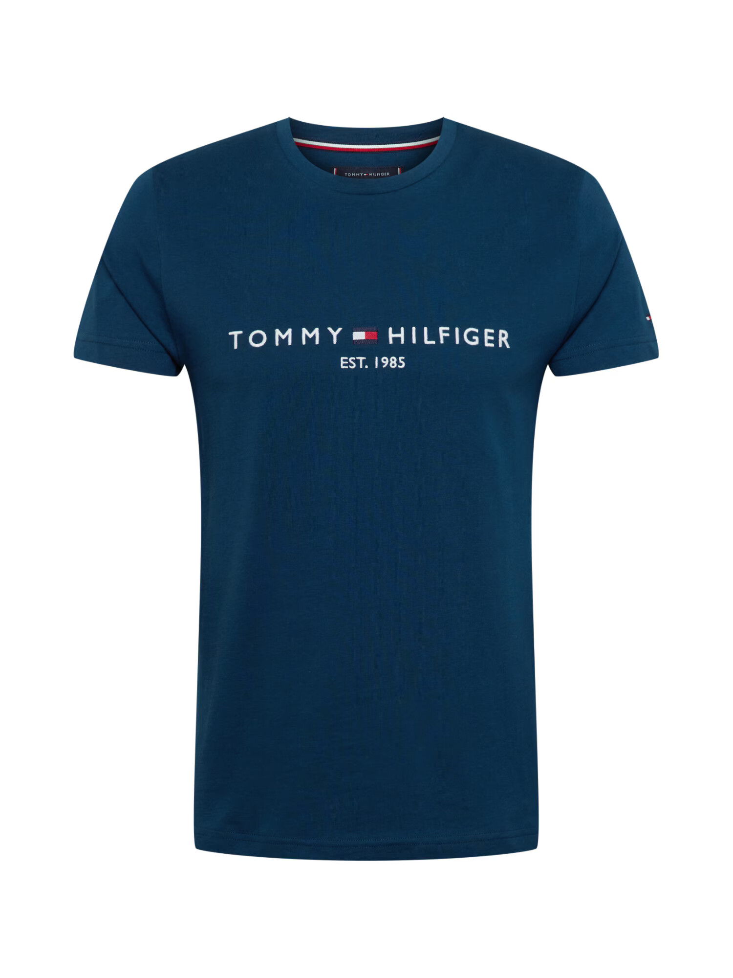 TOMMY HILFIGER Majica petrol / rdeča / bela - Pepit.si