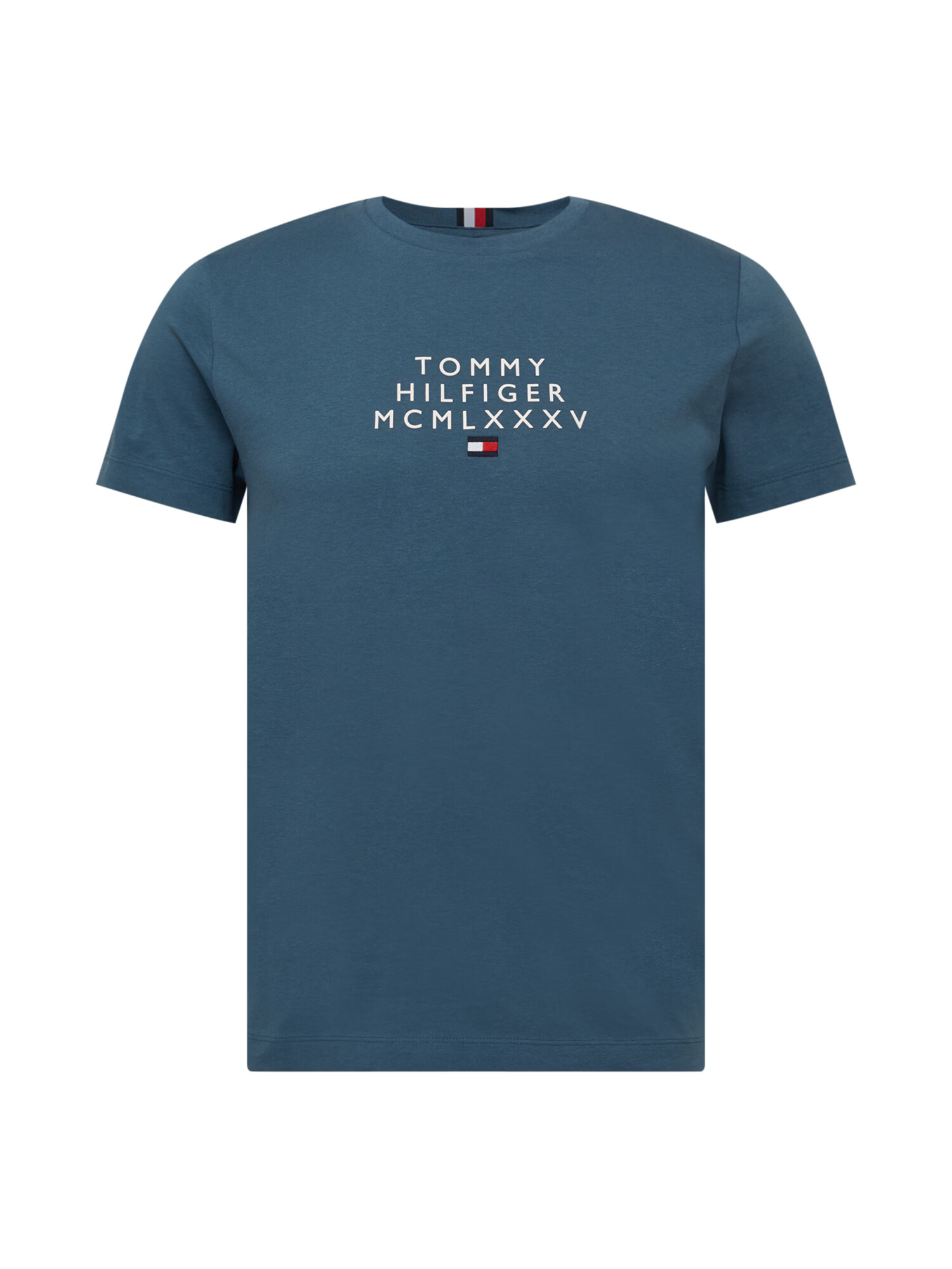 TOMMY HILFIGER Majica mornarska / rdeča / bela - Pepit.si