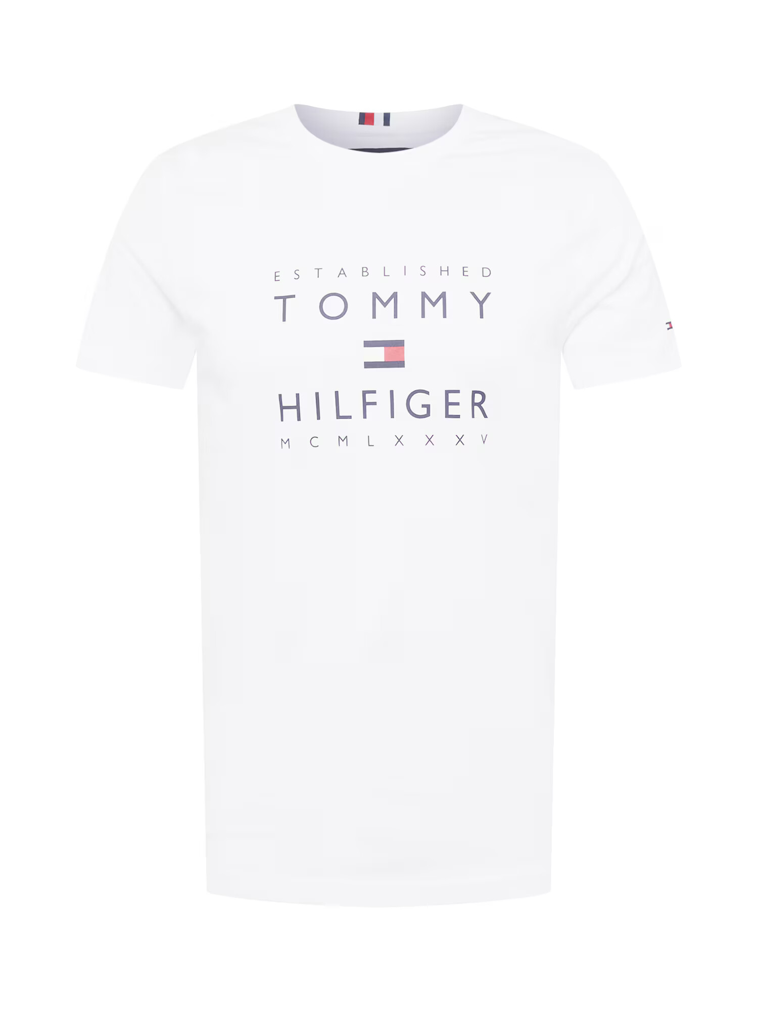 TOMMY HILFIGER Majica mornarska / rdeča / bela - Pepit.si