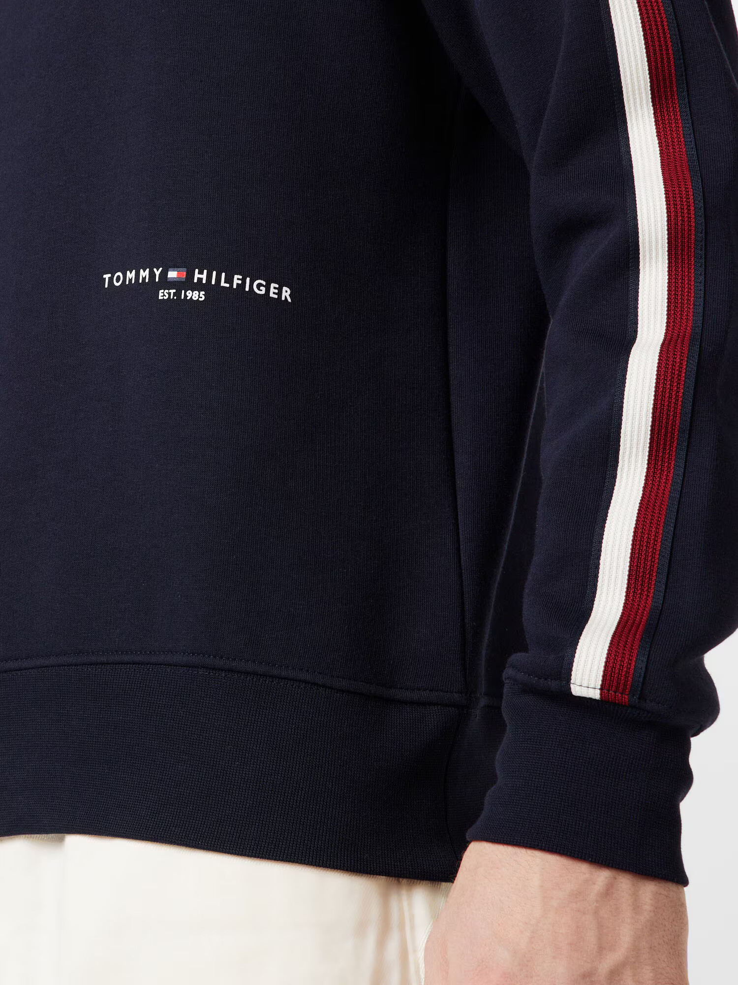 TOMMY HILFIGER Majica mornarska / rdeča / bela - Pepit.si