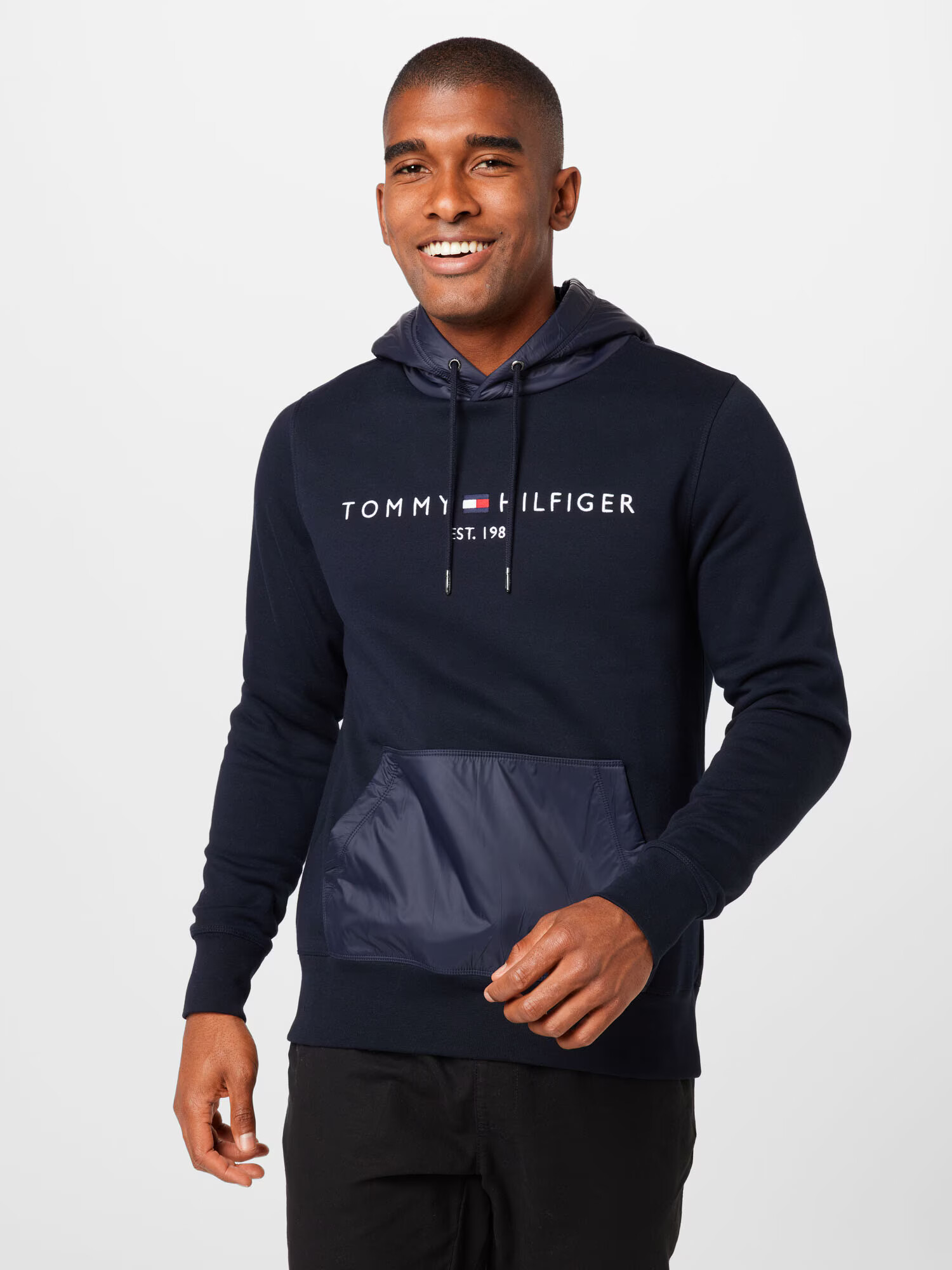 TOMMY HILFIGER Majica mornarska / rdeča / bela - Pepit.si