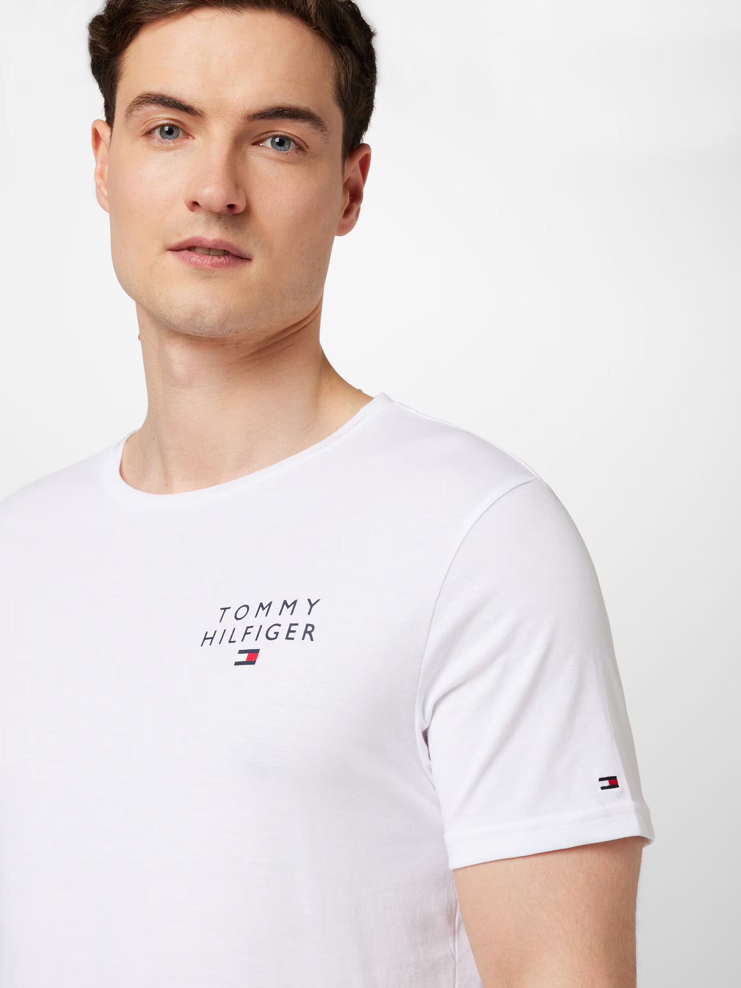 TOMMY HILFIGER Majica mornarska / rdeča / bela - Pepit.si