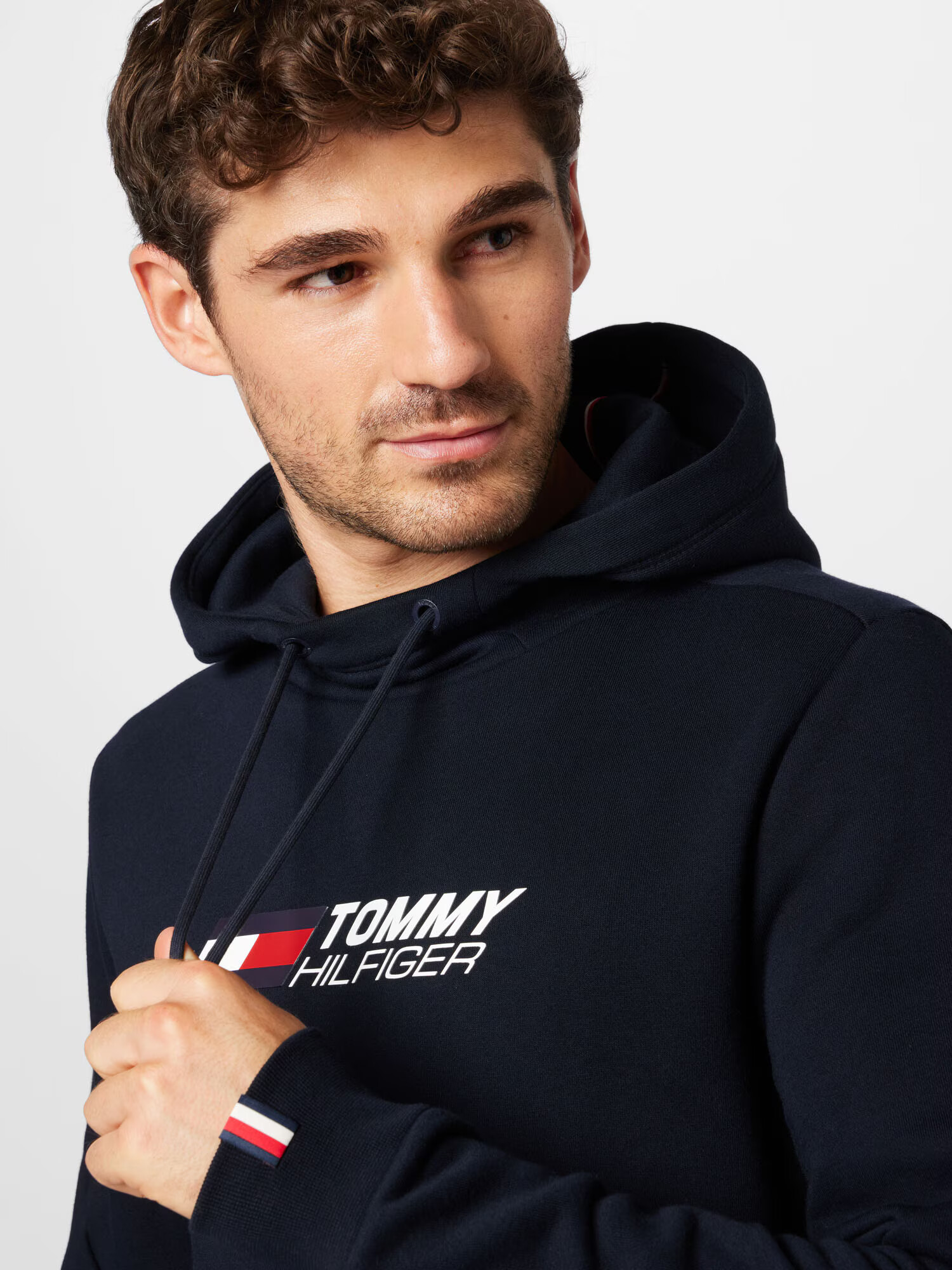 TOMMY HILFIGER Majica mornarska / rdeča / bela - Pepit.si