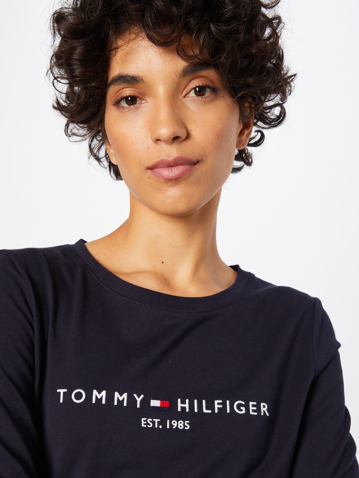 TOMMY HILFIGER Majica nočno modra / rdeča / bela - Pepit.si