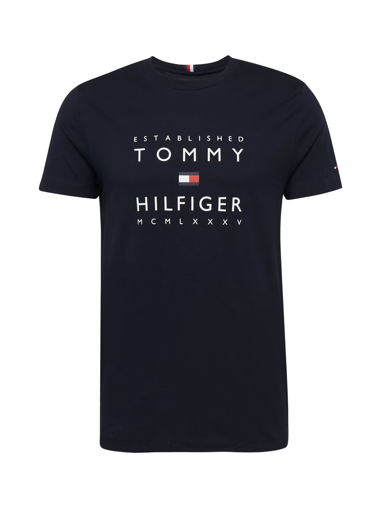 TOMMY HILFIGER Majica nočno modra / rdeča / bela - Pepit.si