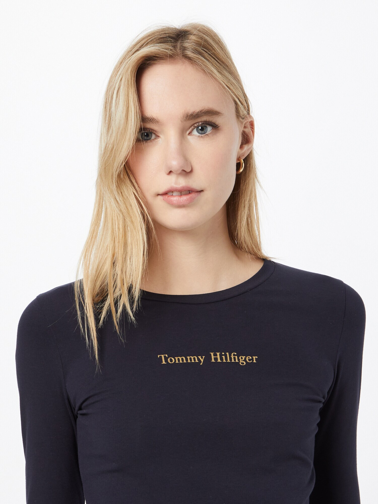 TOMMY HILFIGER Majica nočno modra / zlata - Pepit.si