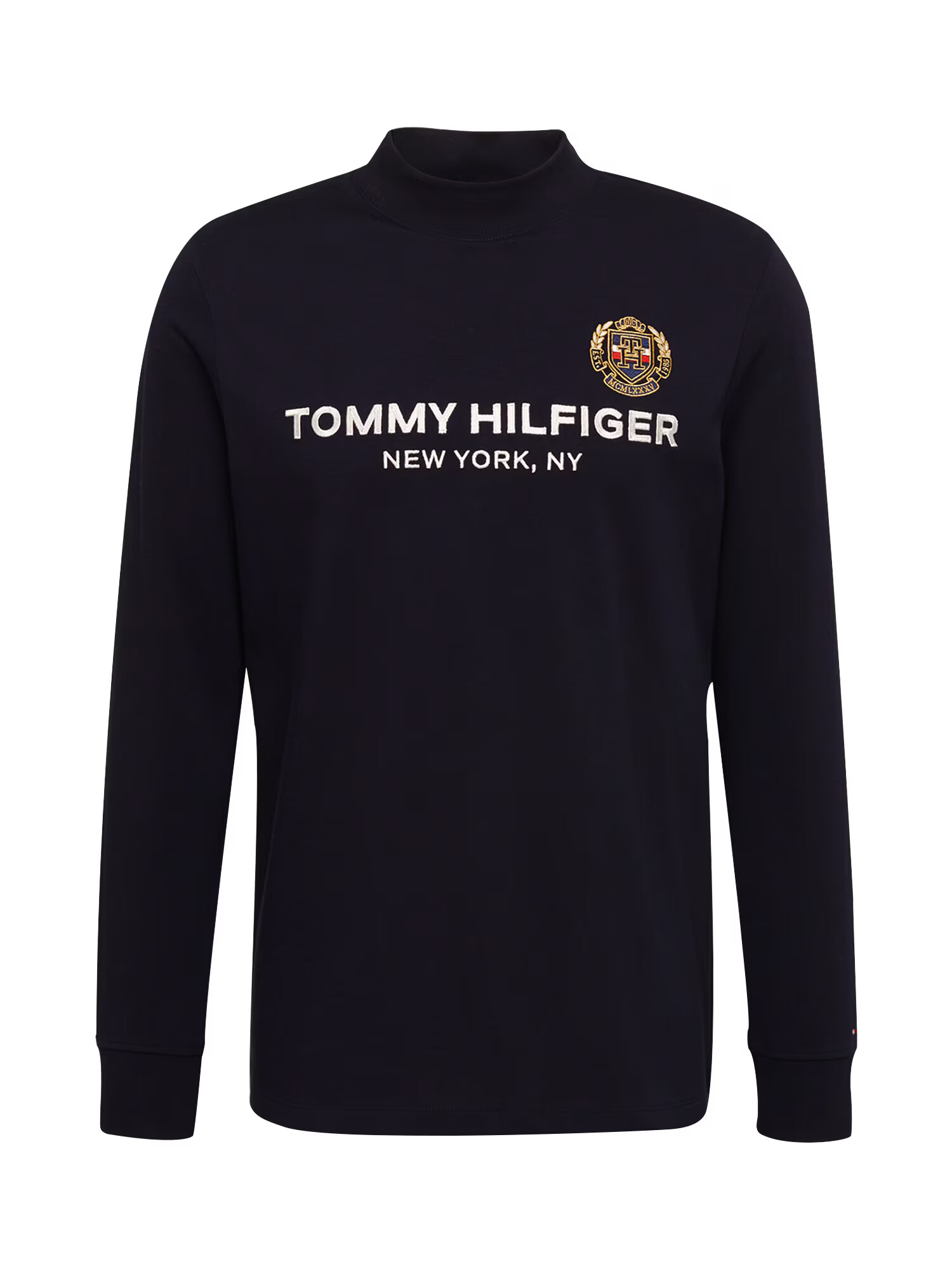 TOMMY HILFIGER Majica nočno modra / zlata / rdeča / bela - Pepit.si