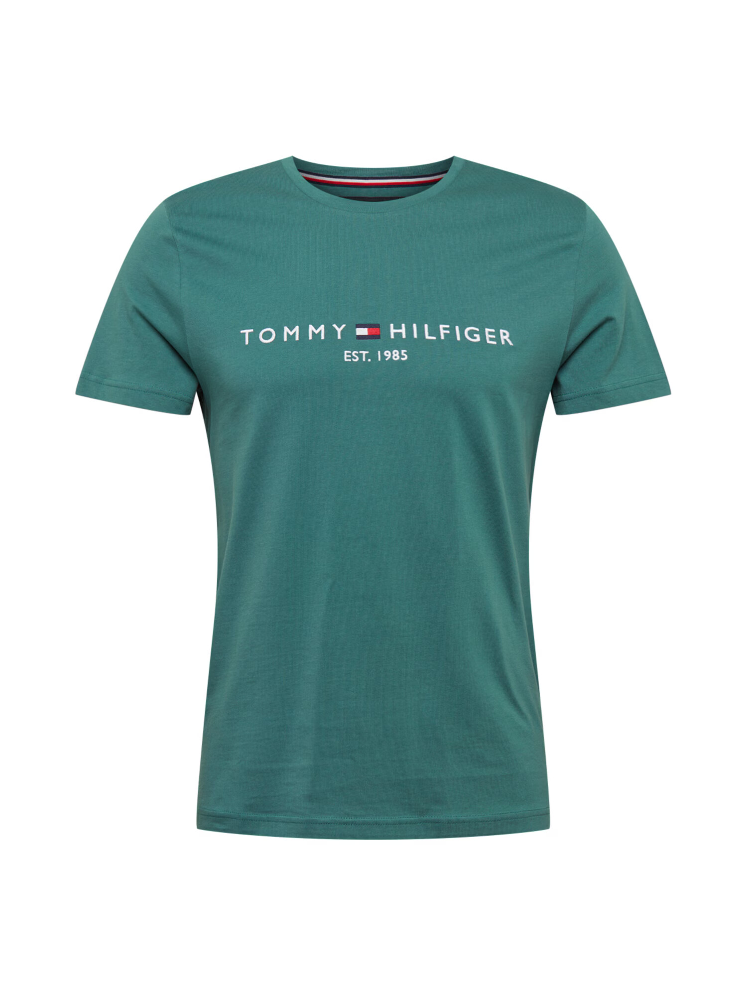 TOMMY HILFIGER Majica pastelno modra / bela / rdeča - Pepit.si