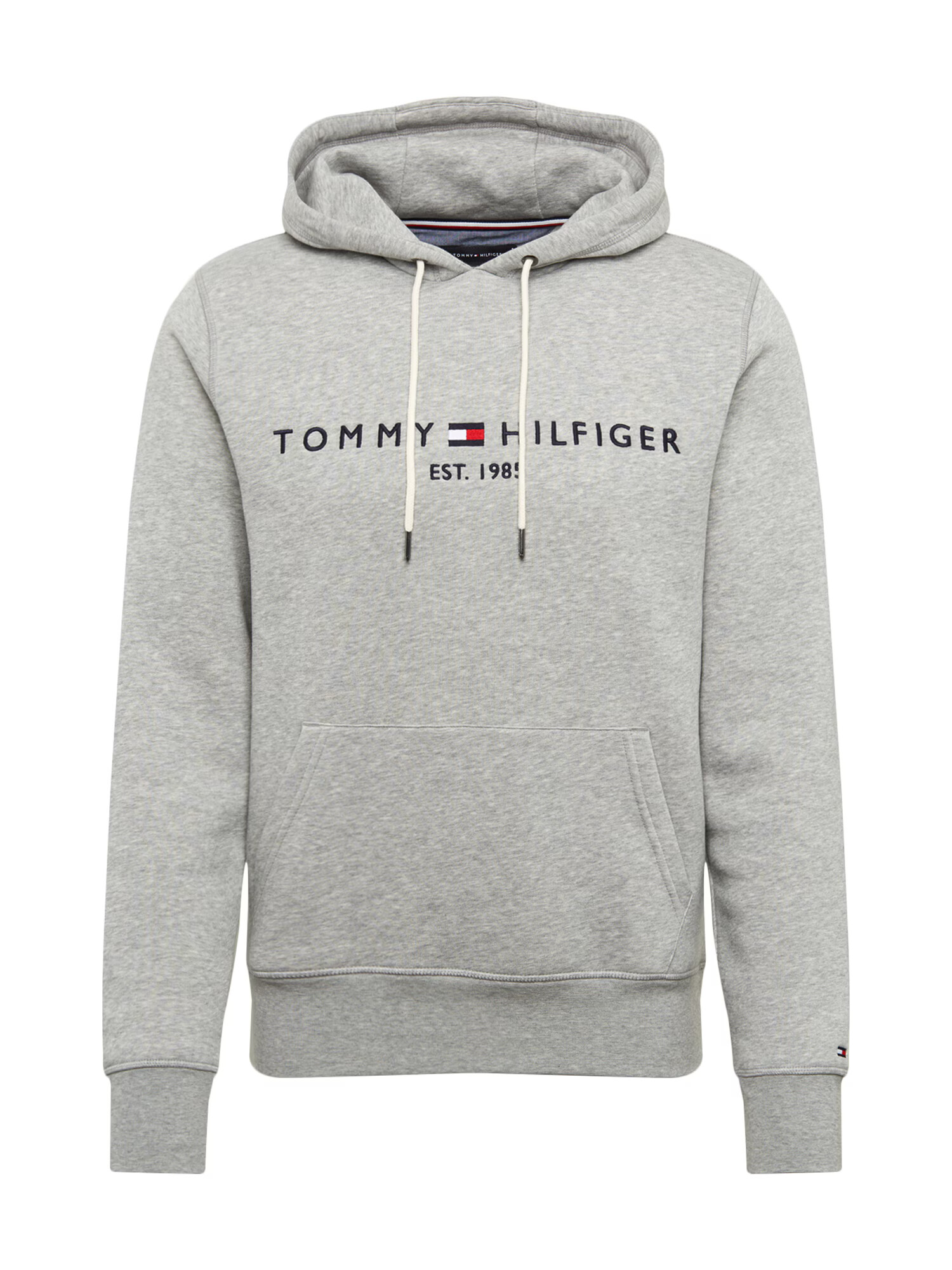 TOMMY HILFIGER Majica mornarska / pegasto siva / rdeča / bela - Pepit.si