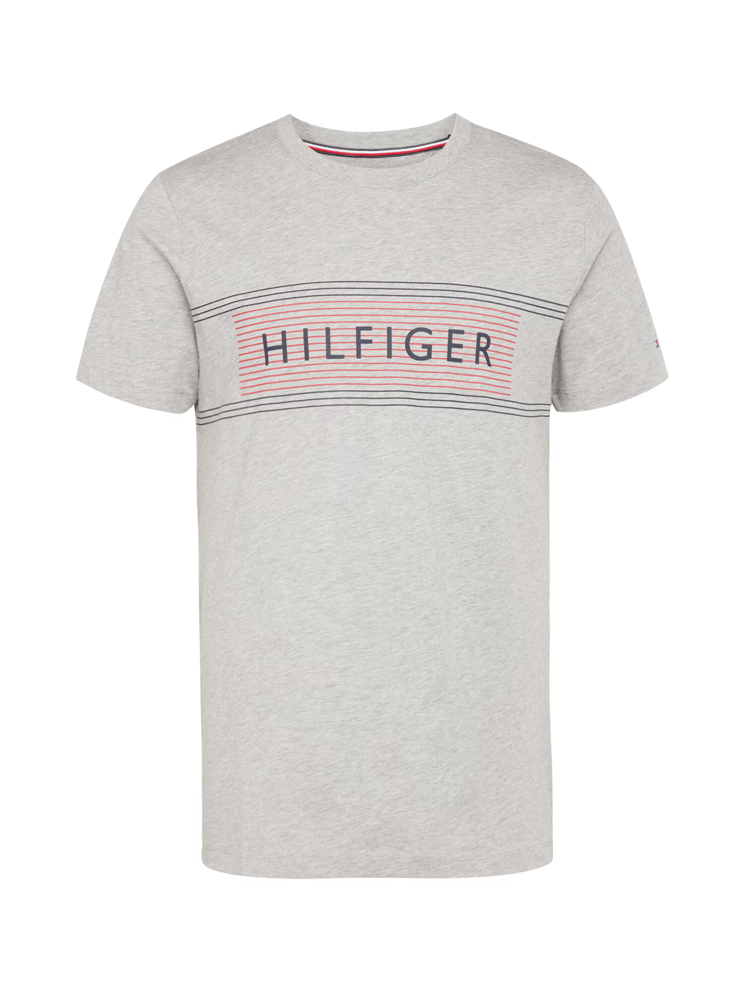 TOMMY HILFIGER Majica pegasto siva / rdeča / črna - Pepit.si