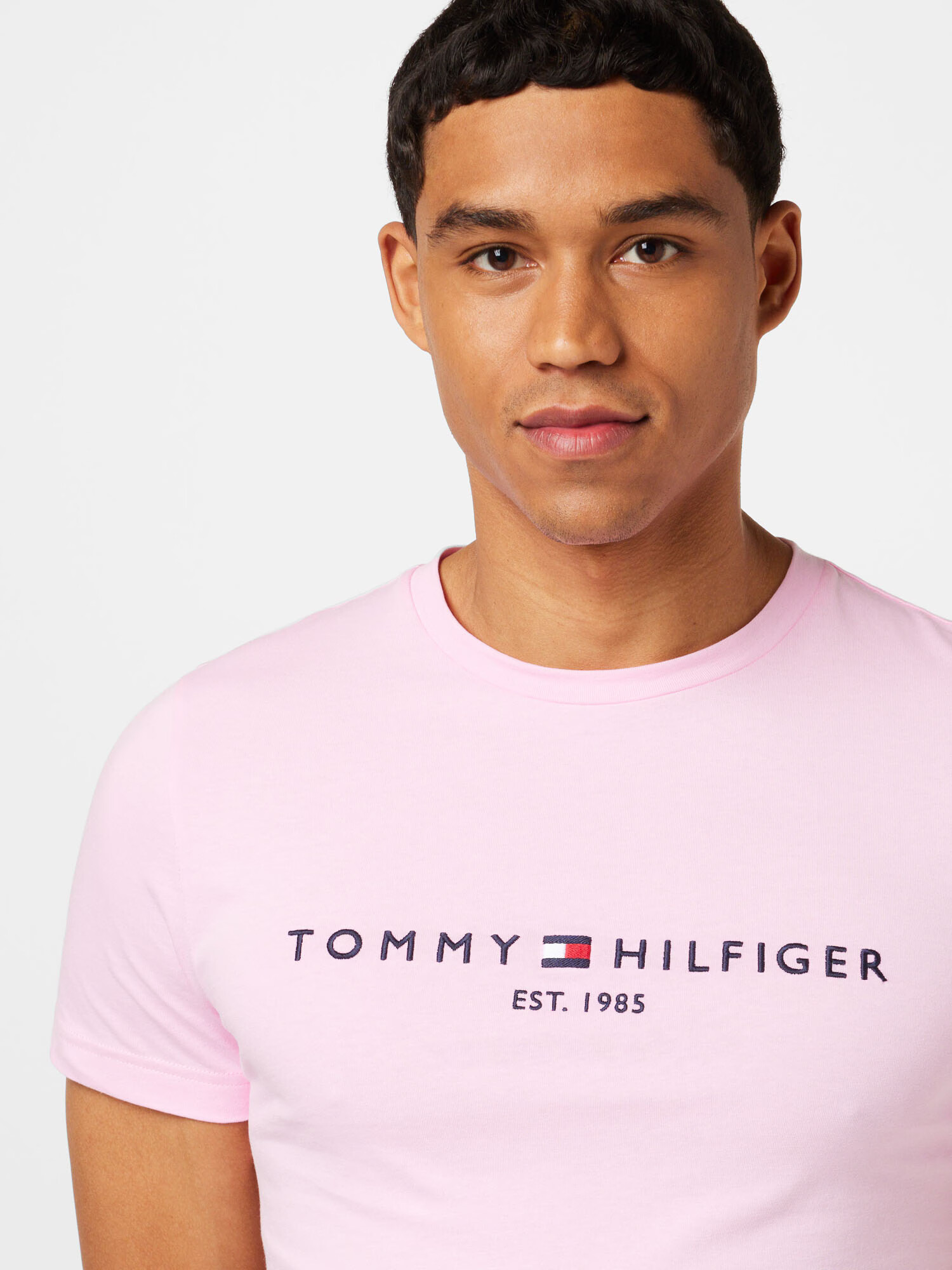 TOMMY HILFIGER Majica roza / rdeča / črna - Pepit.si