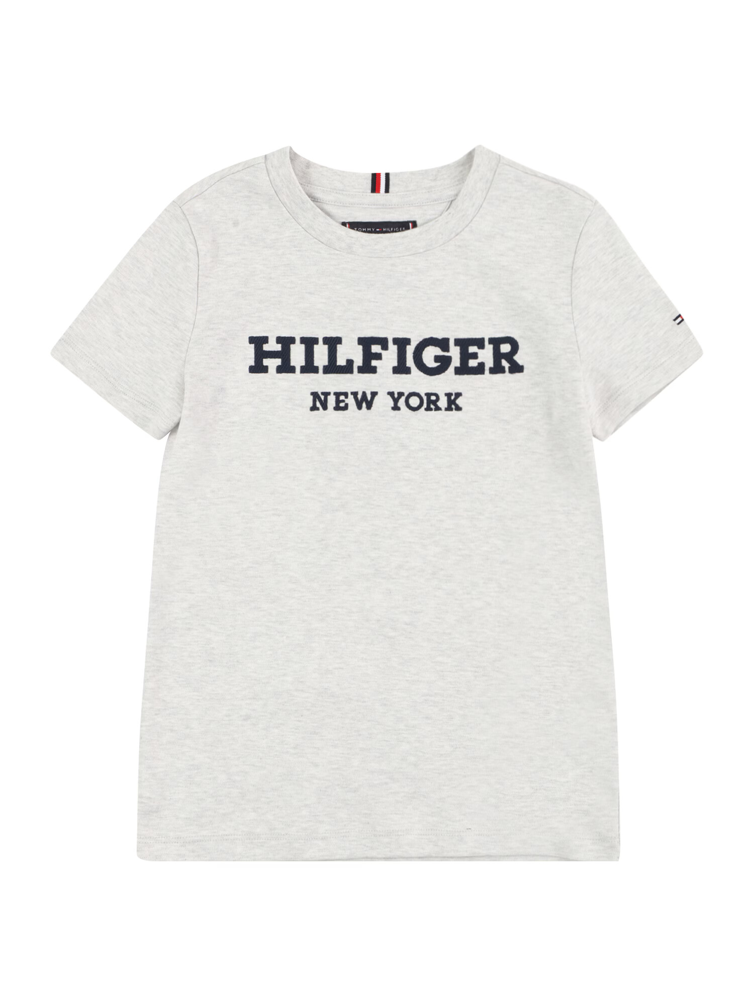 TOMMY HILFIGER Majica svetlo siva / črna - Pepit.si