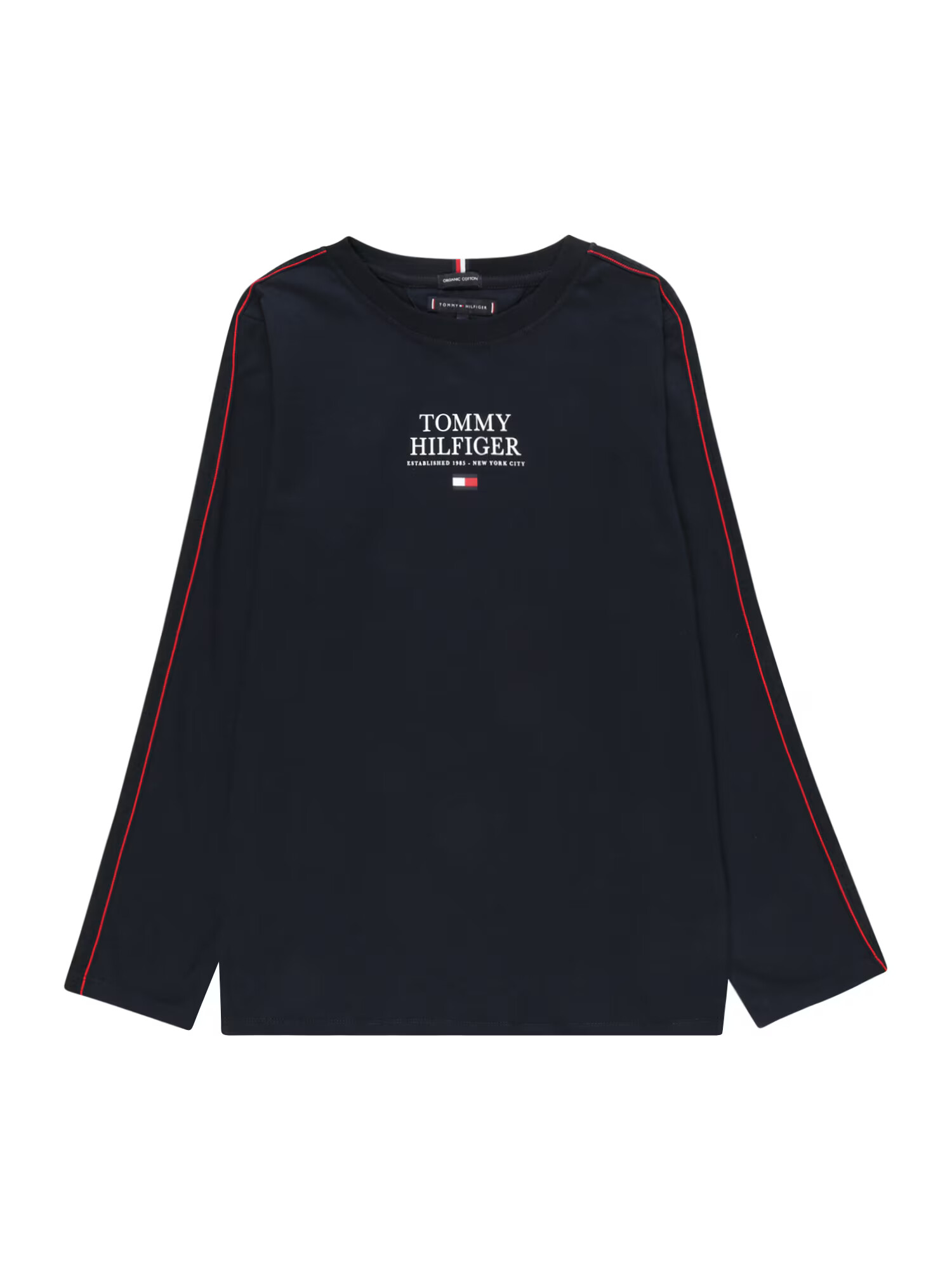 TOMMY HILFIGER Majica temno modra / bela / rdeča - Pepit.si