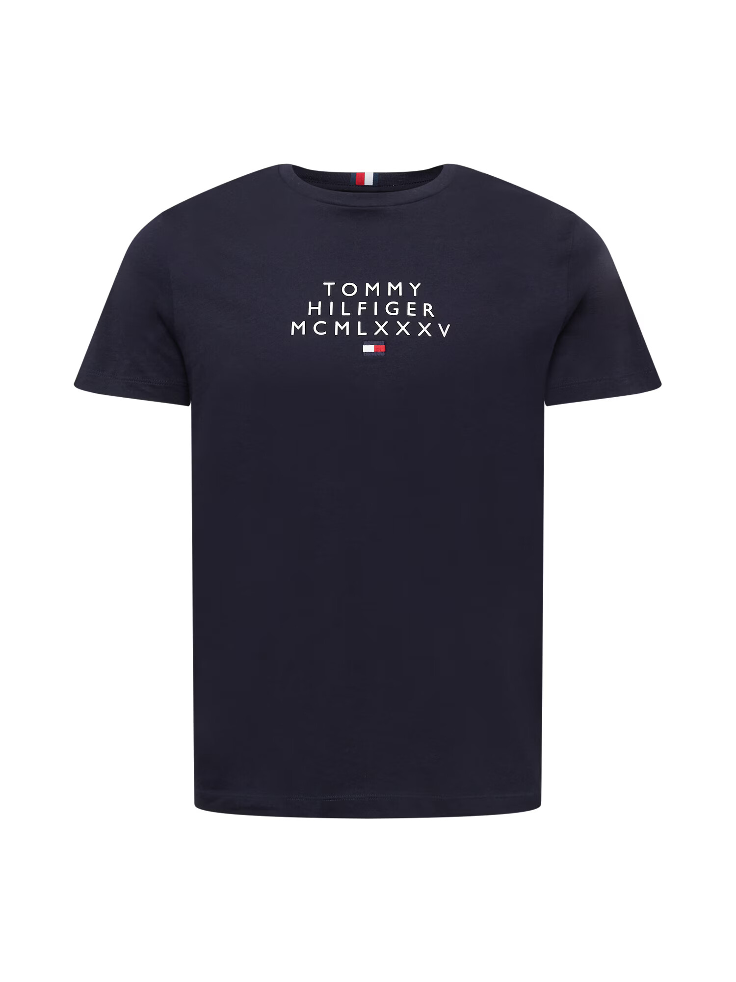 TOMMY HILFIGER Majica nočno modra / rdeča / bela - Pepit.si