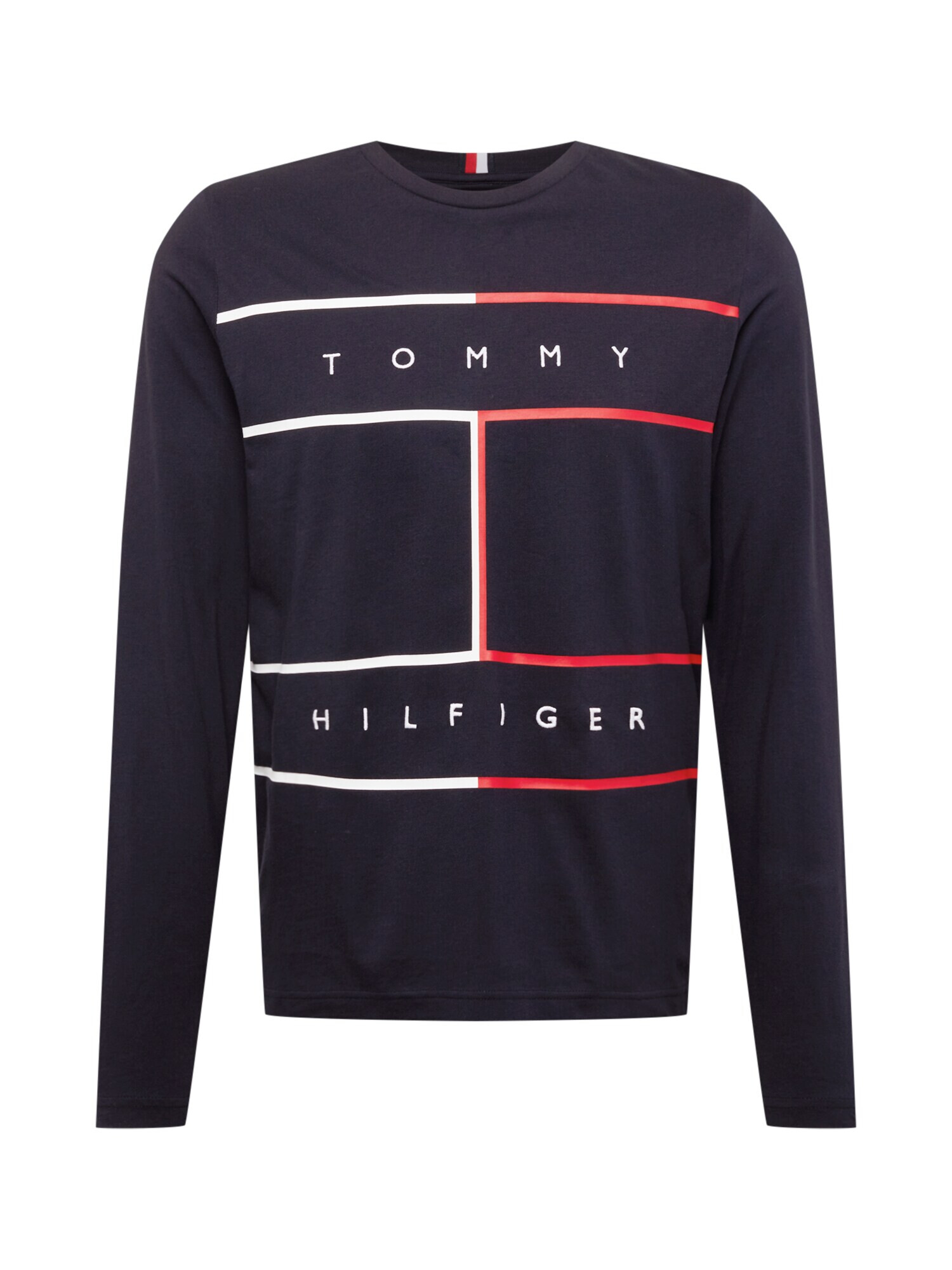 TOMMY HILFIGER Majica temno modra / bela / rdeča - Pepit.si