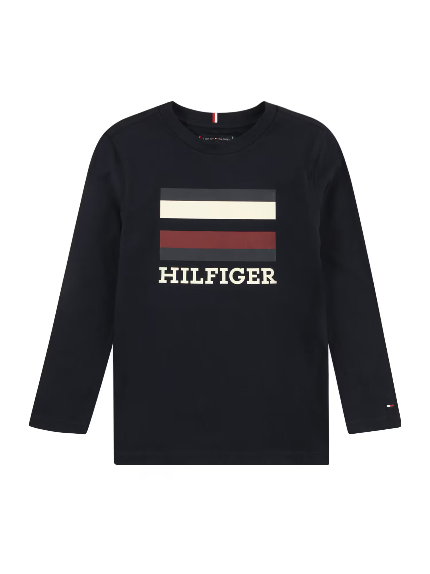 TOMMY HILFIGER Majica temno modra / temno rdeča / bela - Pepit.si